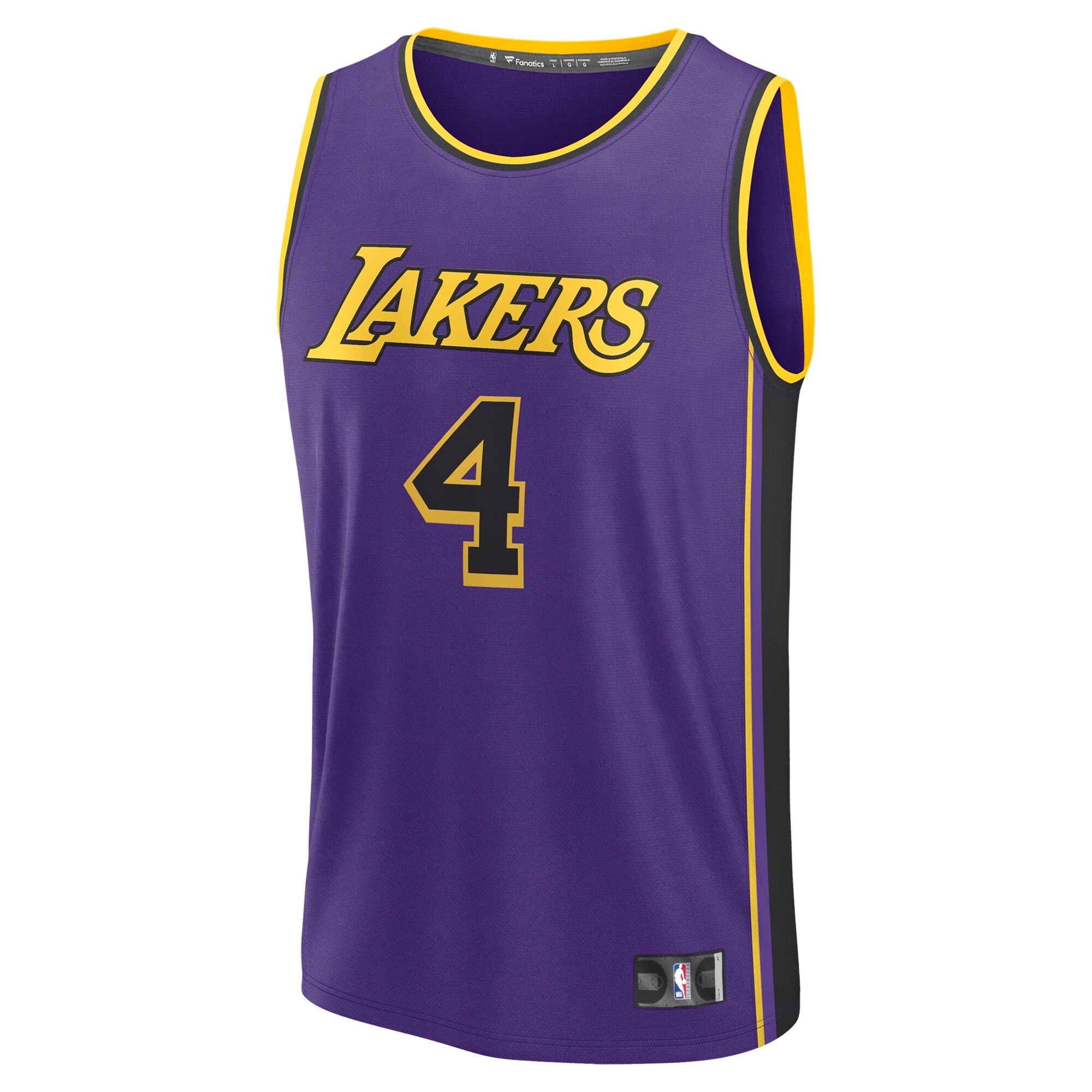 Dalton Knecht Los Angeles Lakers Fanatics Fast Break Replica Player Jersey - Statement Edition - Purple