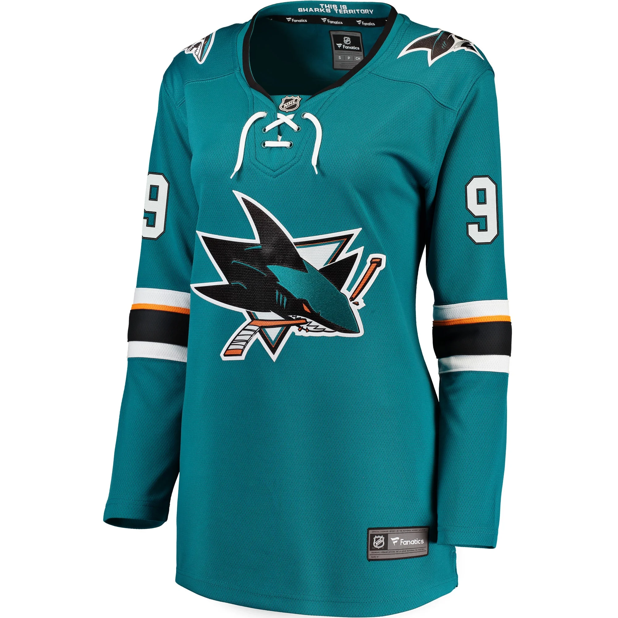 Women's Fanatics Branded Evander Kane Teal San Jose Sharks Premier Breakaway Player Jersey