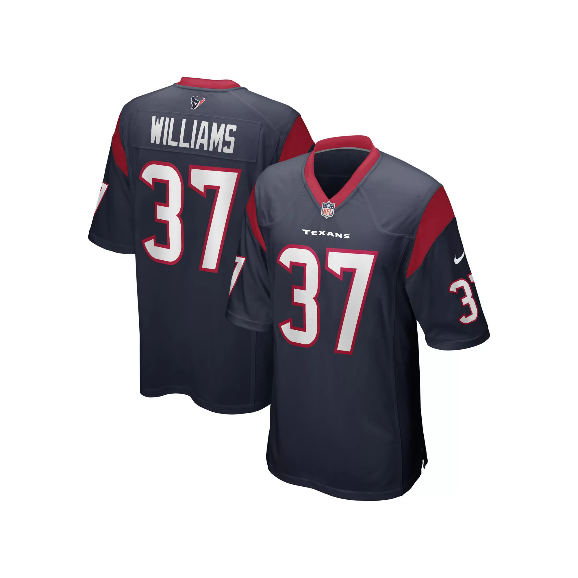 Men's Nike Domanick Williams Navy Houston Texans Game Retired Player Jersey