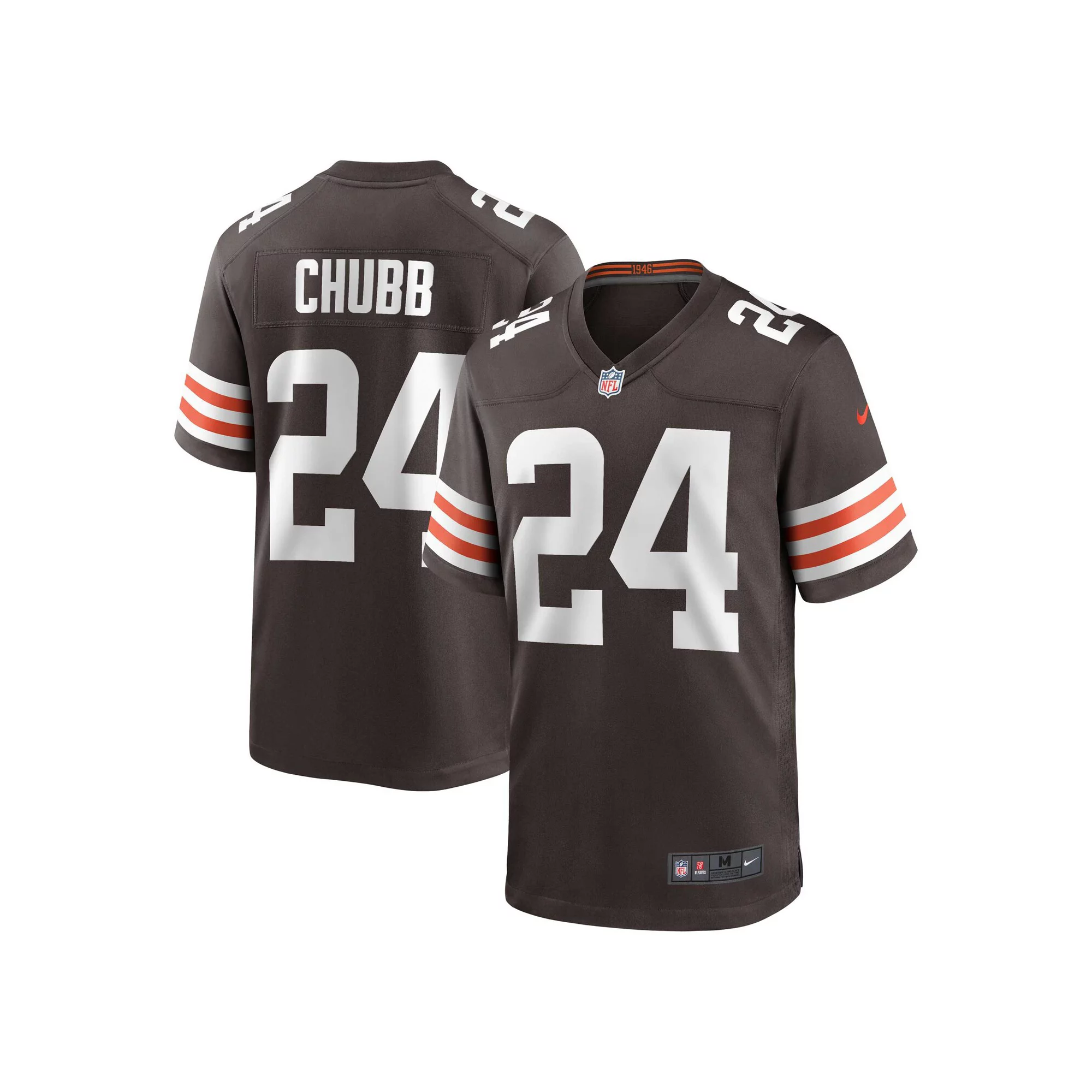 Men's Nike Nick Chubb Brown Cleveland Browns Game Jersey