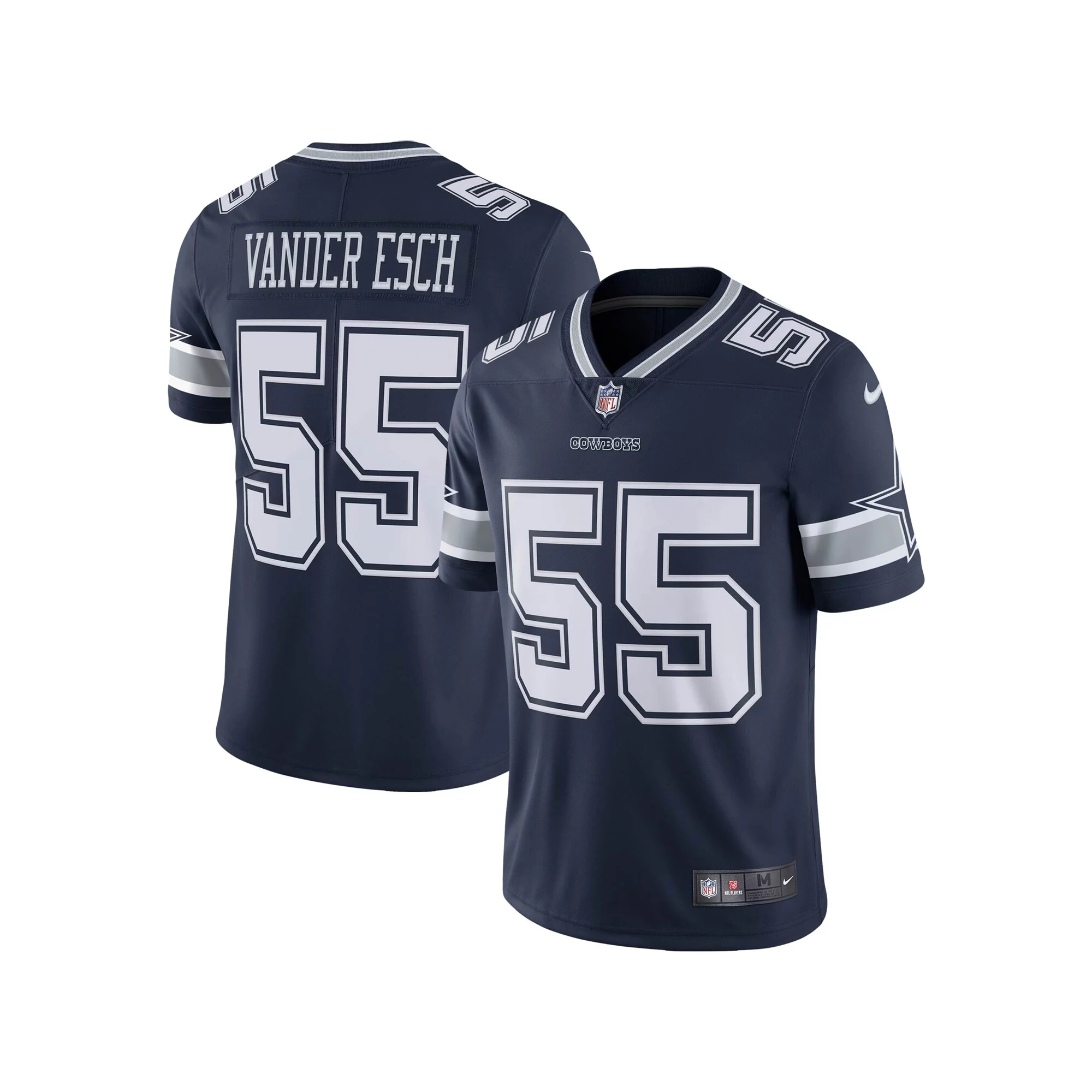 Men's Nike Leighton Vander Esch Navy Dallas Cowboys Vapor Limited Jersey