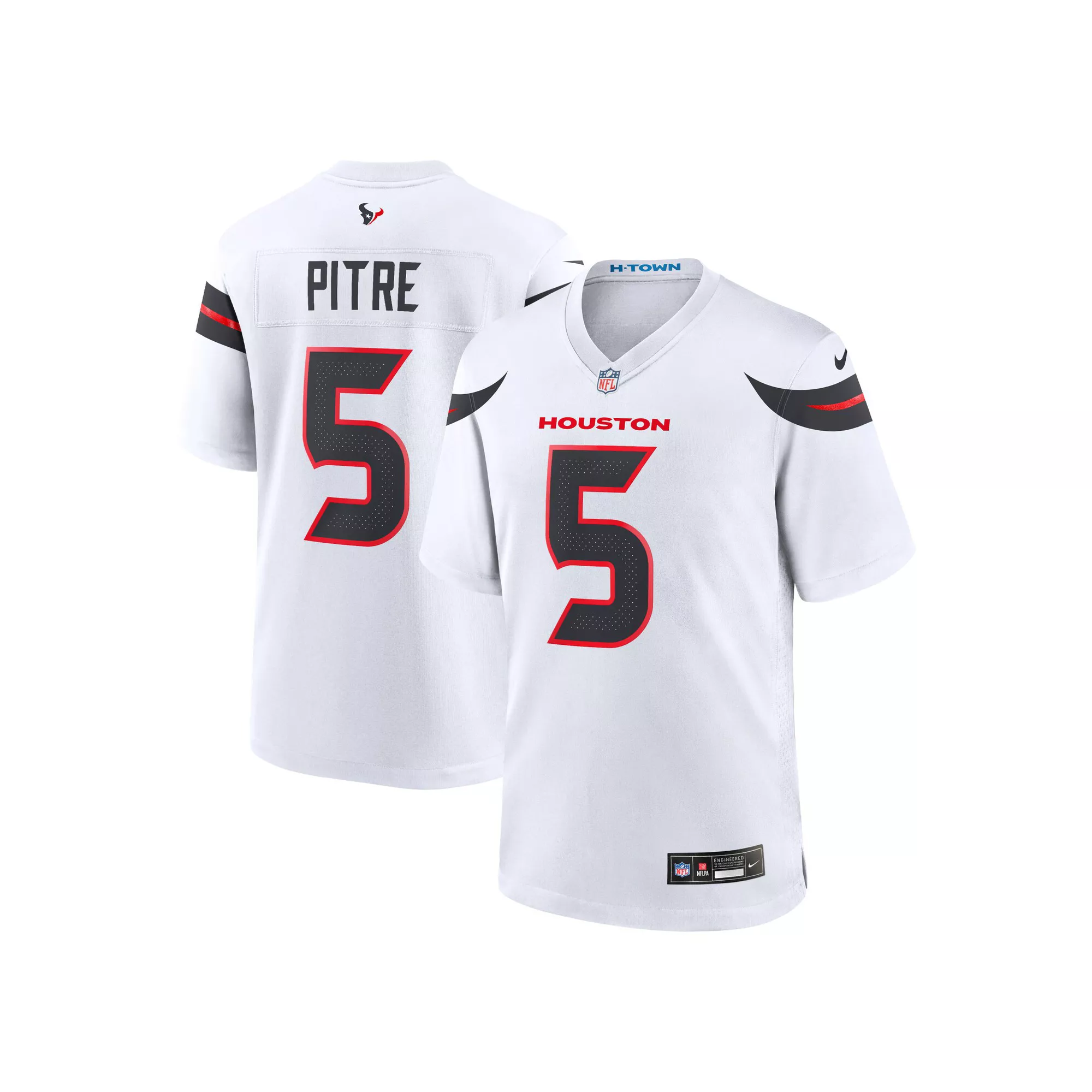 Men's Nike Jalen Pitre White Houston Texans Game Jersey