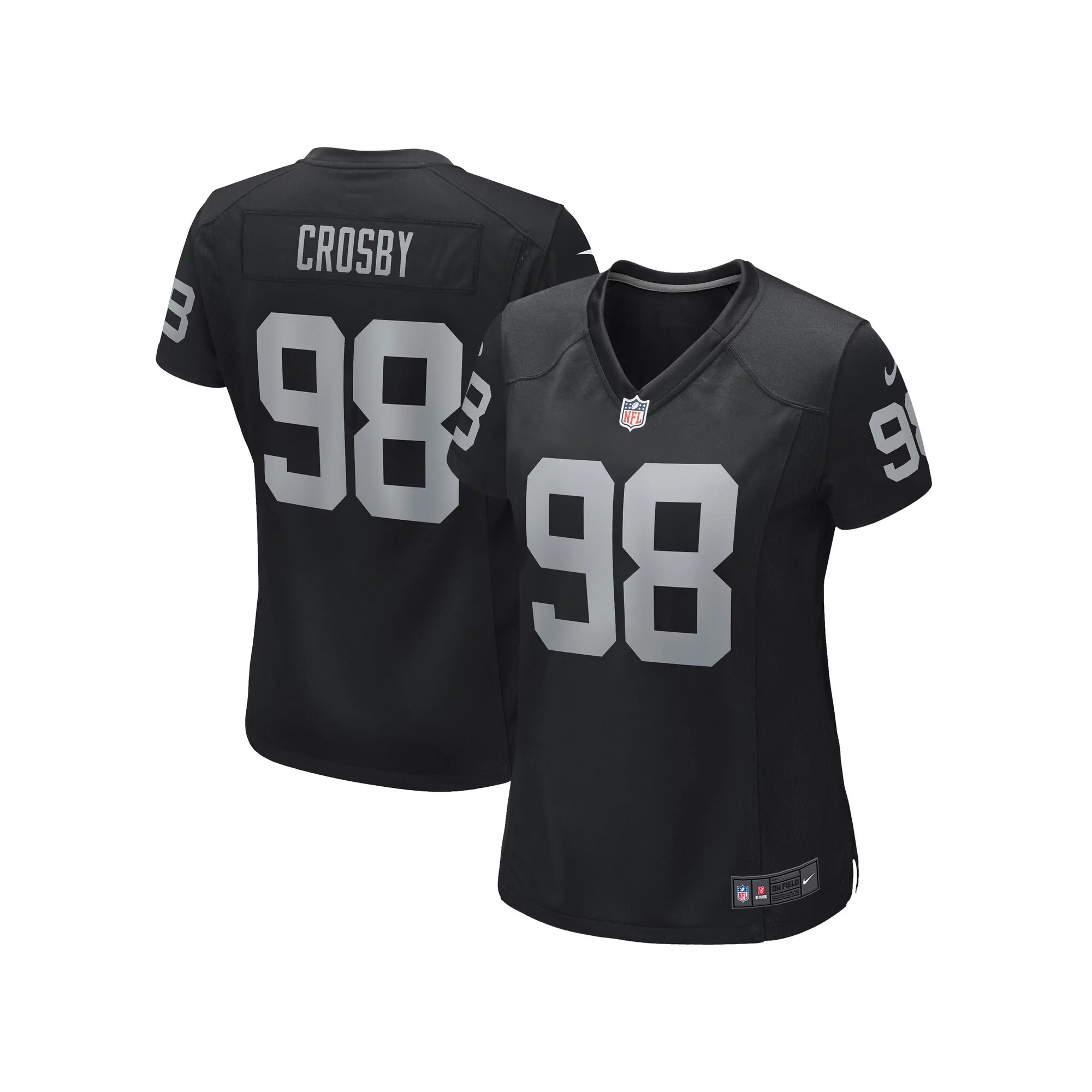 Women's Nike Maxx Crosby Black Las Vegas Raiders Jersey
