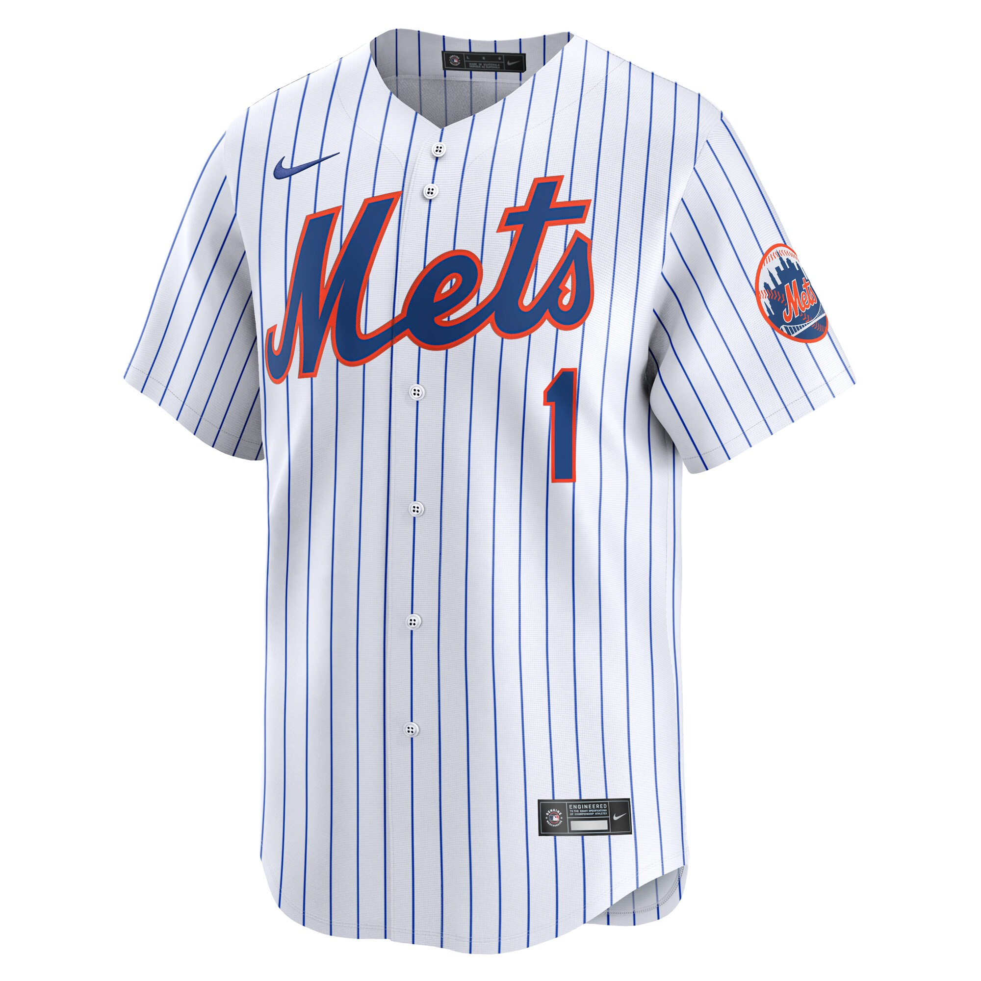 New York Mets Nike #1 Dad Home Limited Jersey - White