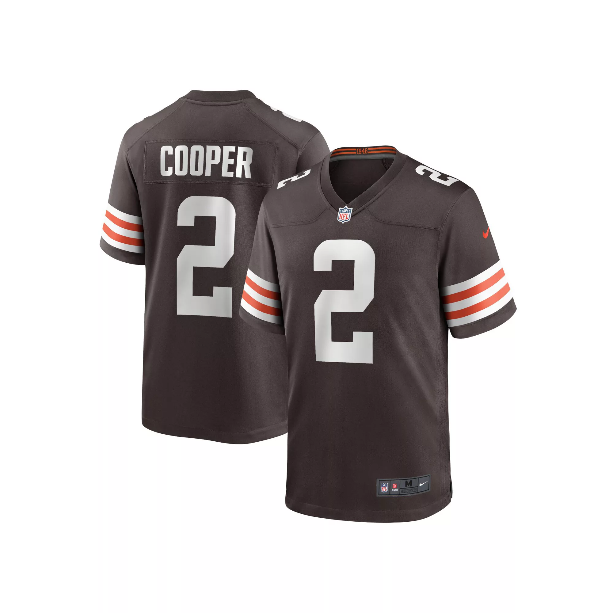 Men's Nike Amari Cooper Brown Cleveland Browns Player Game Jersey