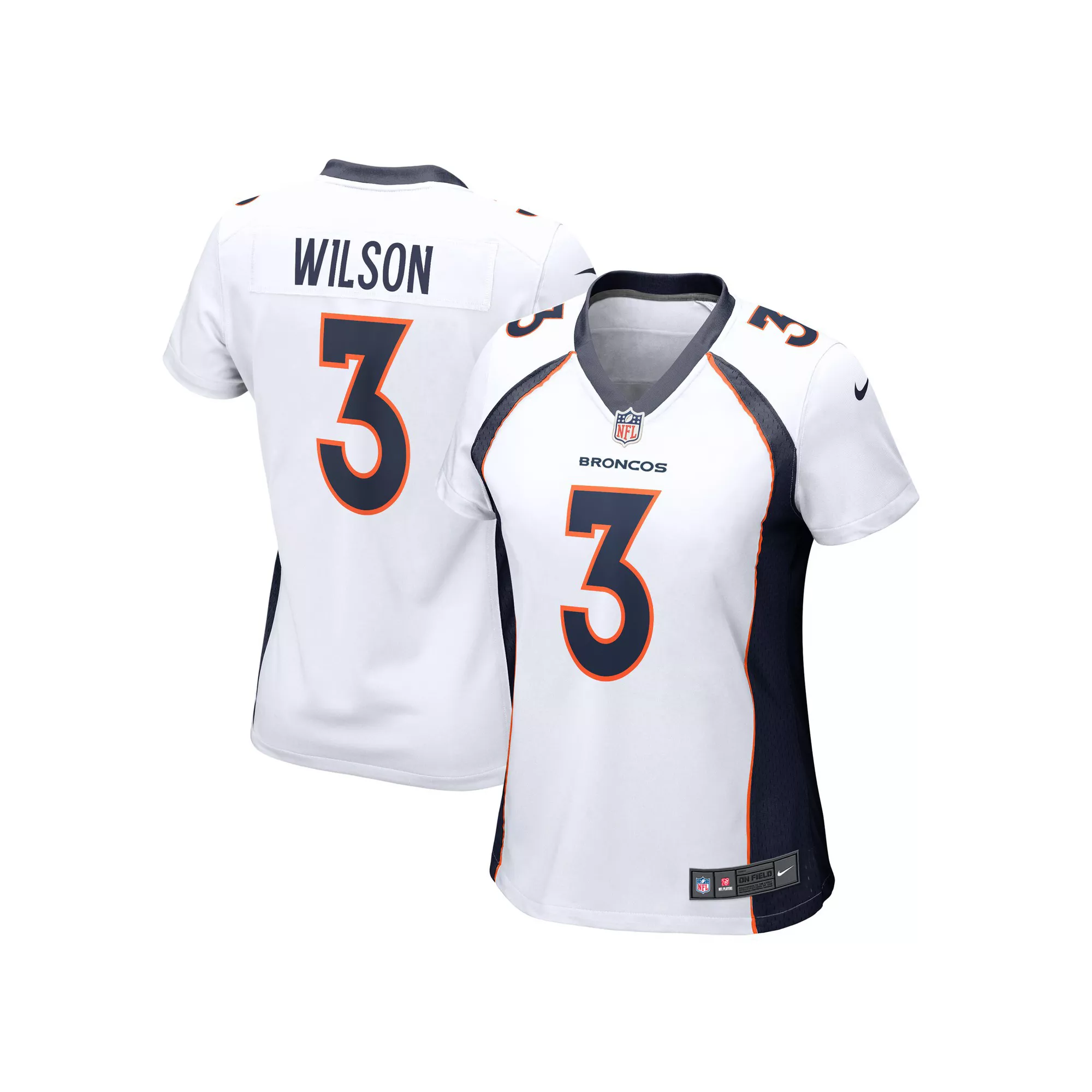Women's Nike Russell Wilson White Denver Broncos Game Jersey