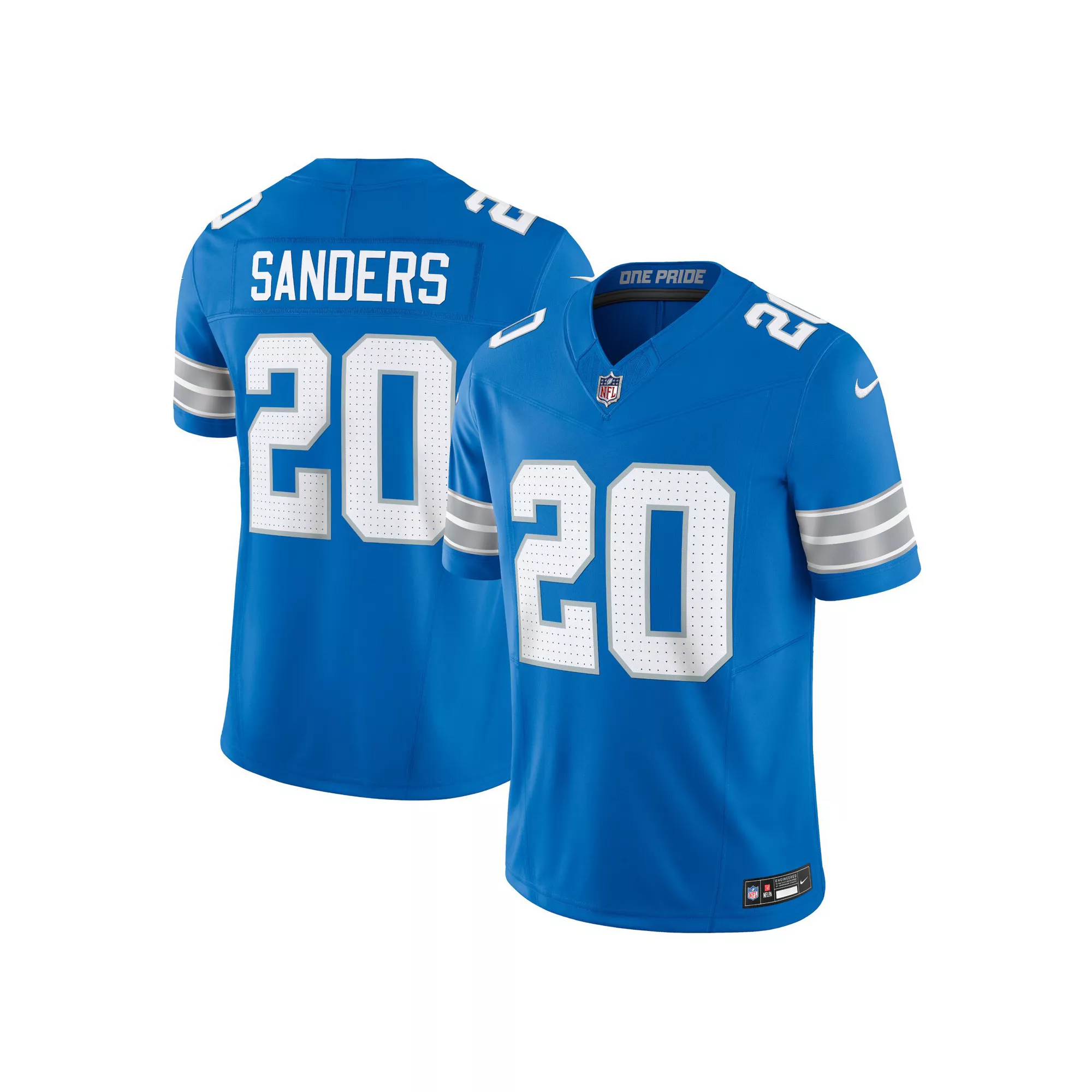 Men's Nike Barry Sanders Blue Detroit Lions Vapor F.U.S.E. Limited Jersey