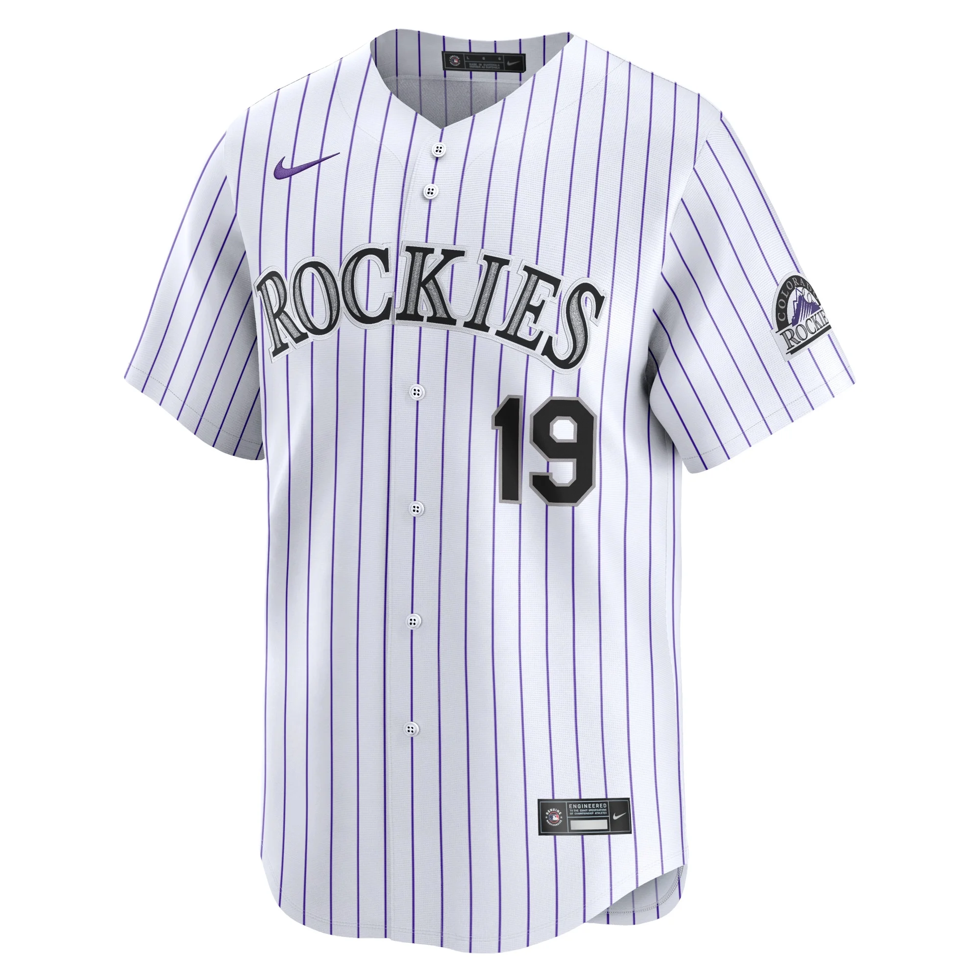 Men's Nike Charlie Blackmon White Colorado Rockies Home Limited Player Jersey