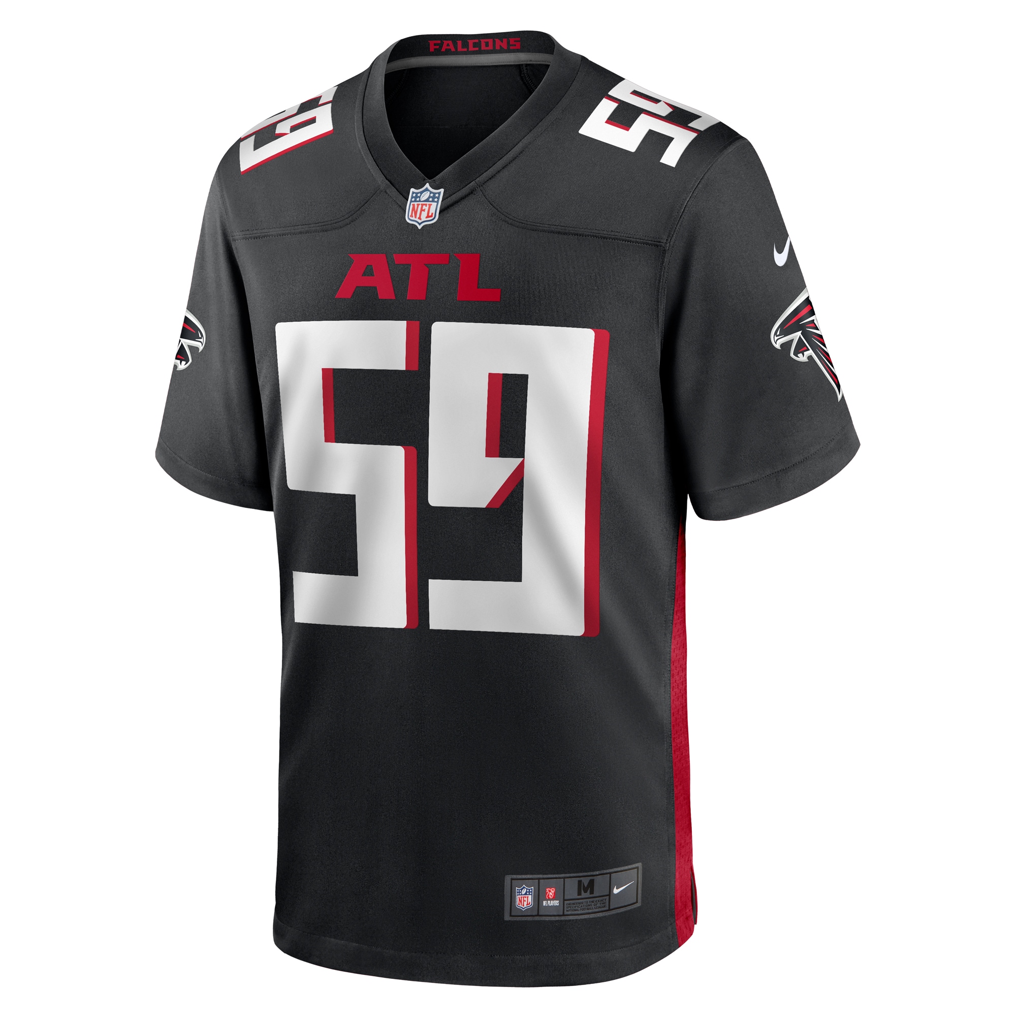 Andre Smith Atlanta Falcons Nike  Game Jersey -  Black