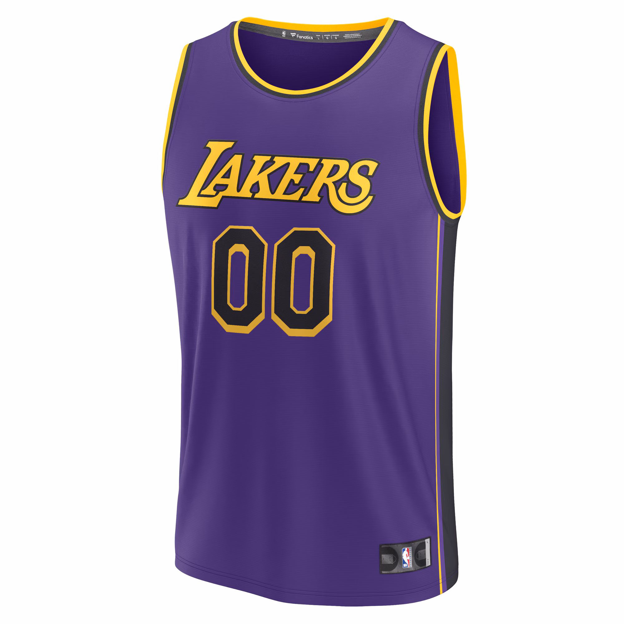 Los Angeles Lakers Fanatics 2022/23 Fast Break Custom Replica Jersey - Purple - Statement Edition