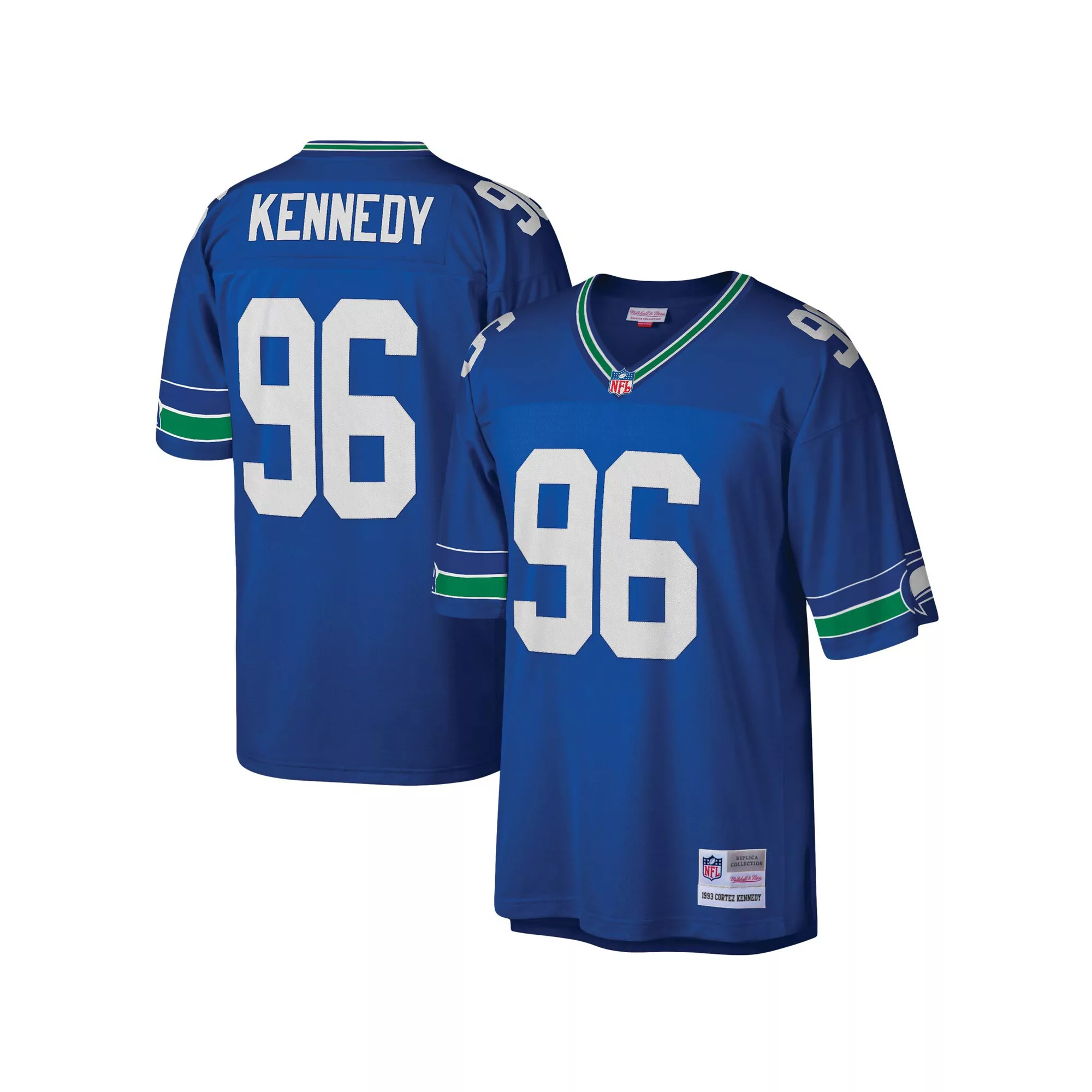 Men's Mitchell & Ness Cortez Kennedy Royal Seattle Seahawks Legacy Replica Jersey