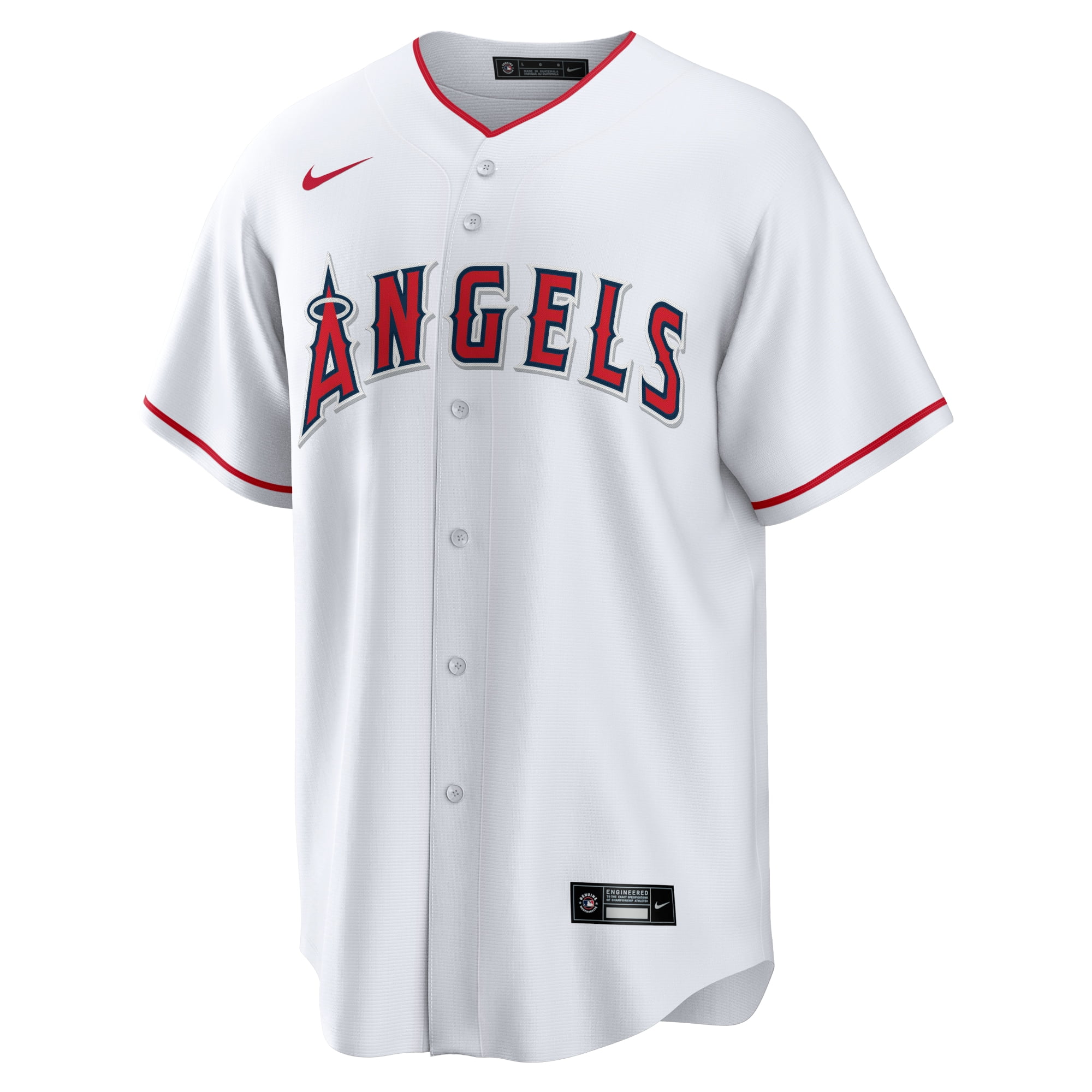 Men's Nike White Los Angeles Angels Home Replica Team Jersey
