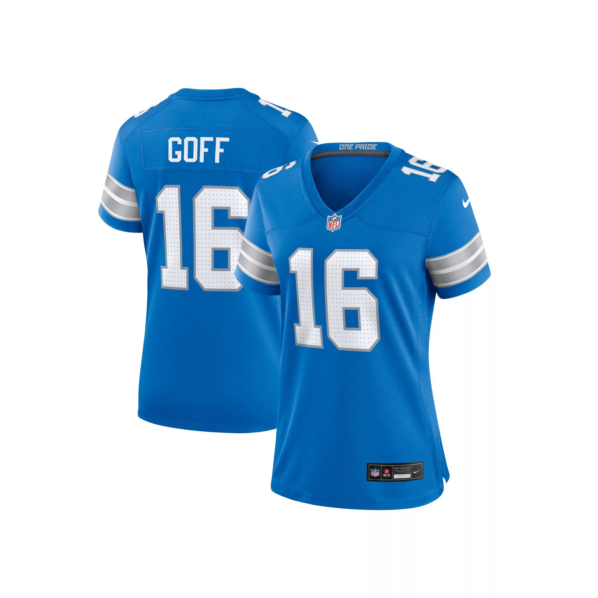Women's Nike Jared Goff Blue Detroit Lions Game Jersey