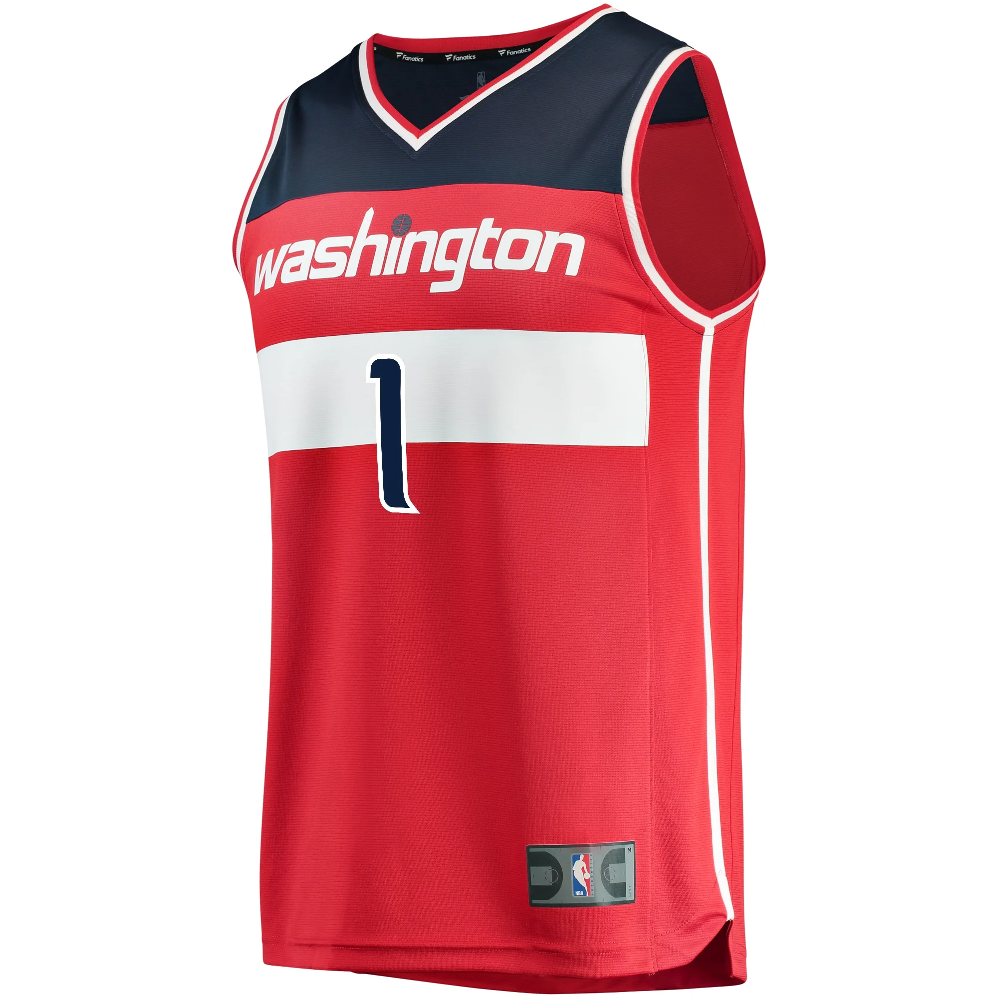 Men's Fanatics Johnny Davis Red Washington Wizards Fast Break Replica Player Jersey Icon - Edition