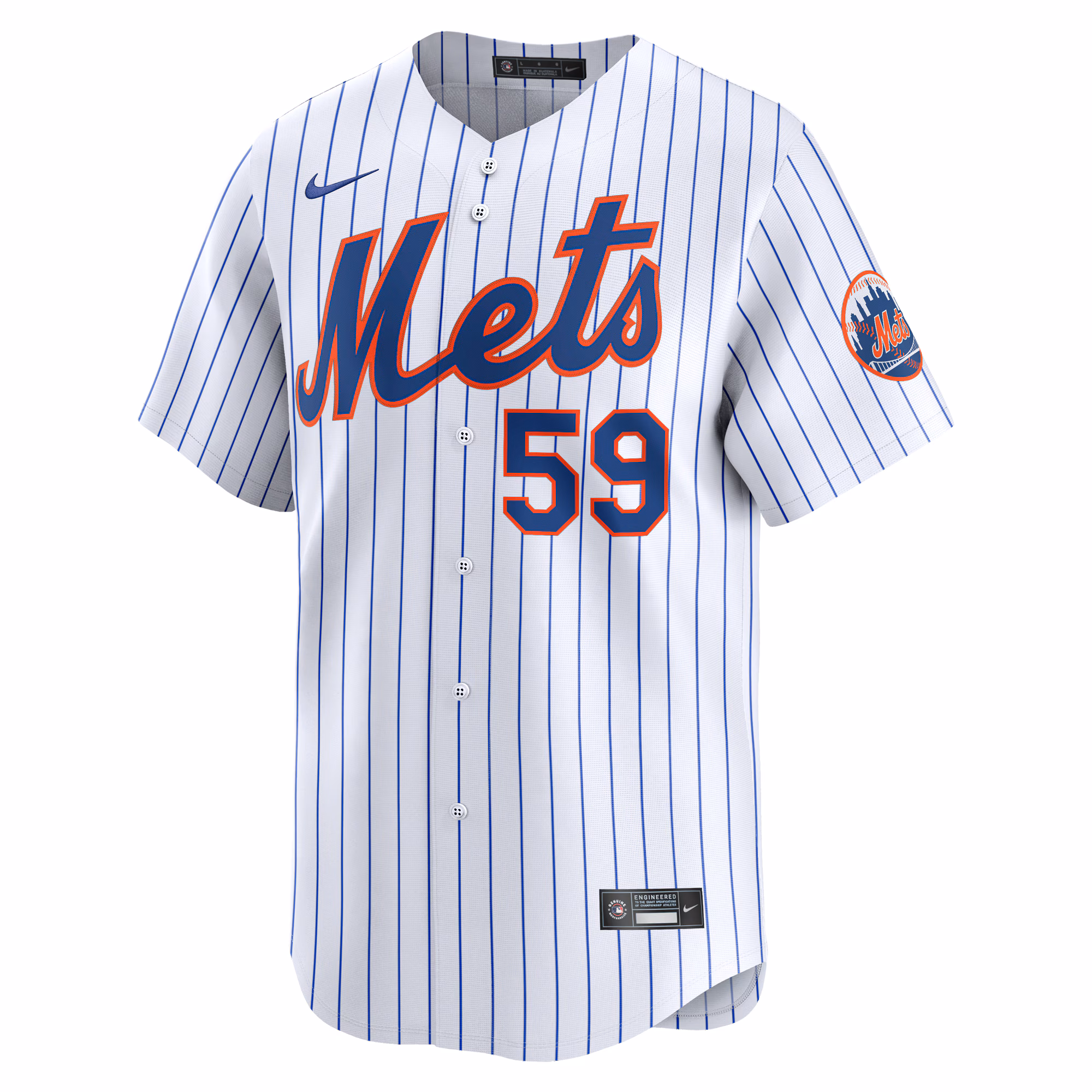 Sean Manaea New York Mets Nike Home Limited Player Jersey – White