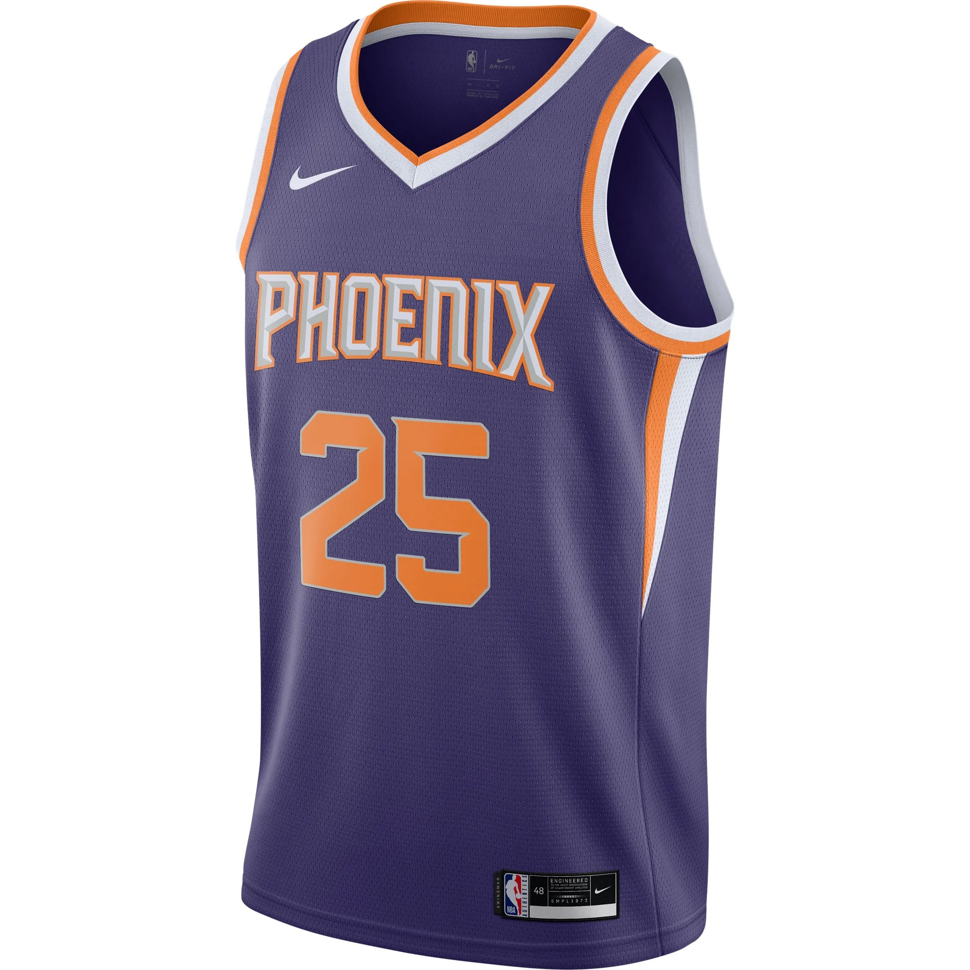 Nike Mikal Bridges Purple Phoenix Suns 2020/21 Swingman Player Jersey - Icon Edition