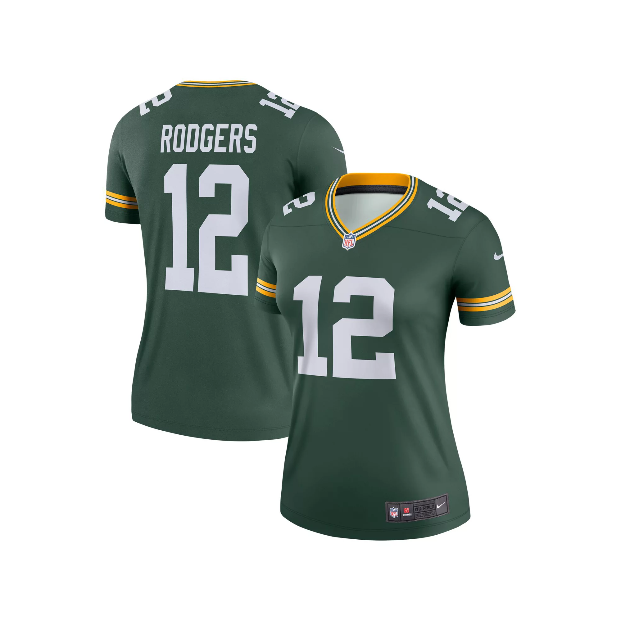 Women's Nike Aaron Rodgers Green Green Bay Packers Legend Jersey