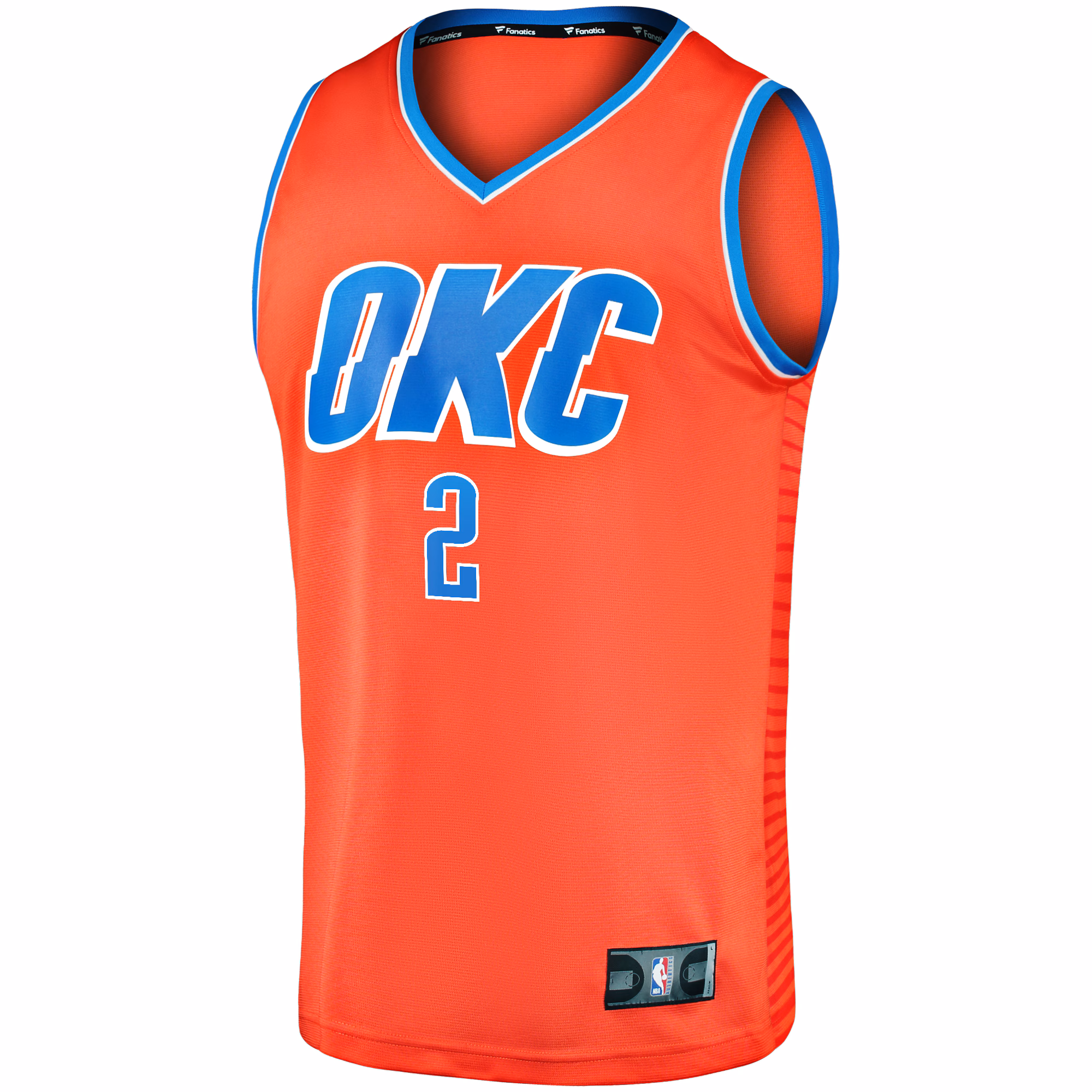 Shai Gilgeous-Alexander Oklahoma City Thunder Fanatics Fast Break Team Replica Jersey - Statement Edition - Orange