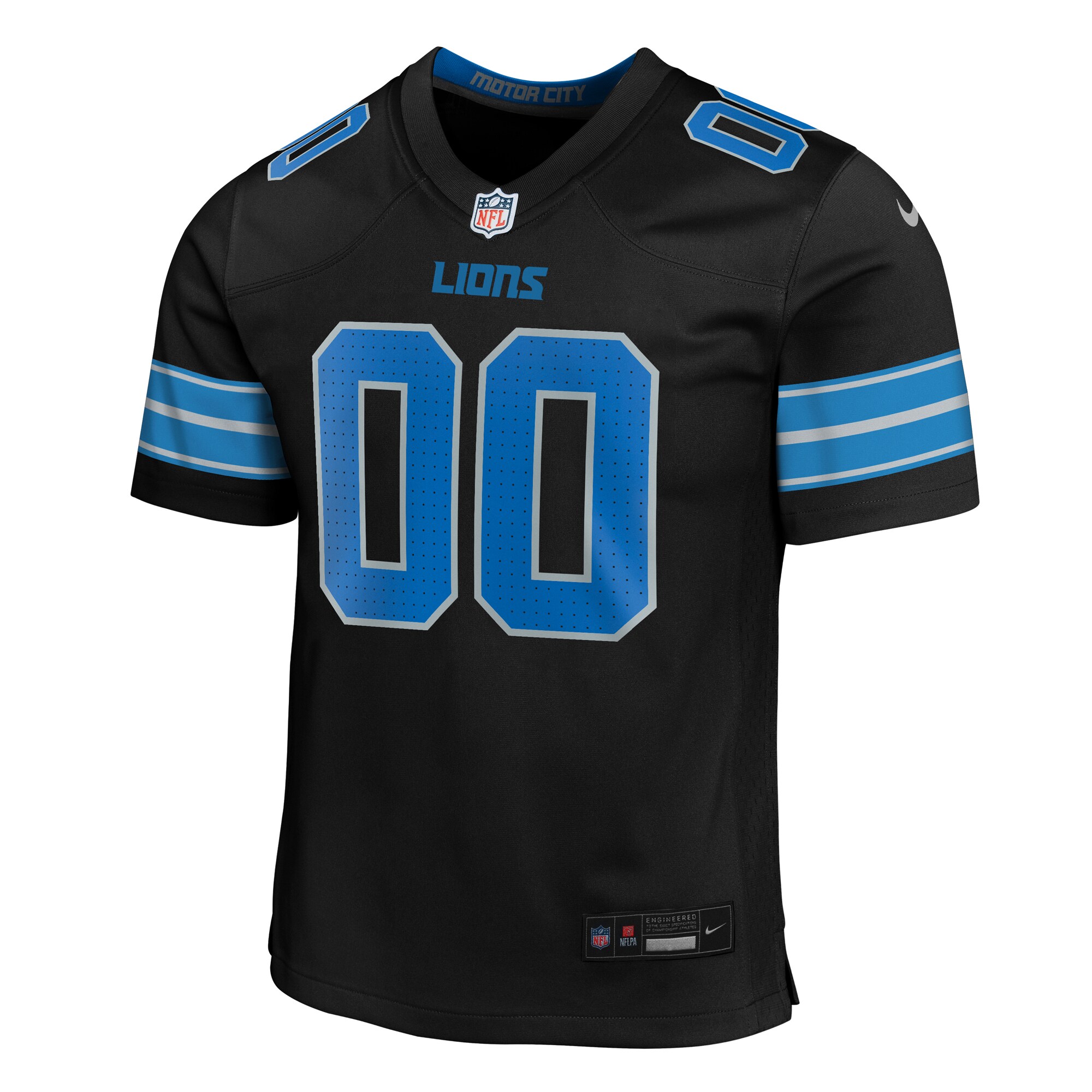 Detroit Lions Nike Youth Alternate Custom Game Jersey - Black
