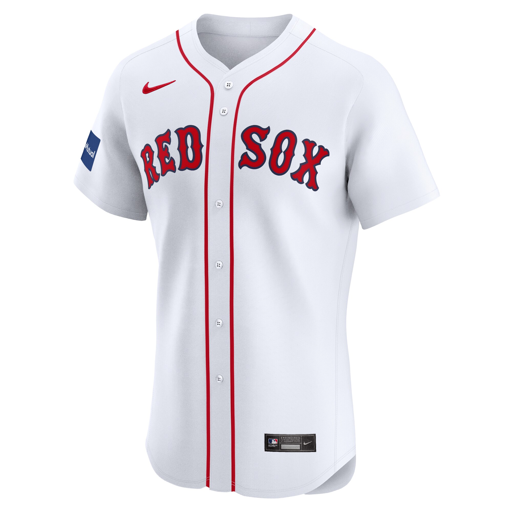 Boston Red Sox Nike Home Elite Patch Jersey - White