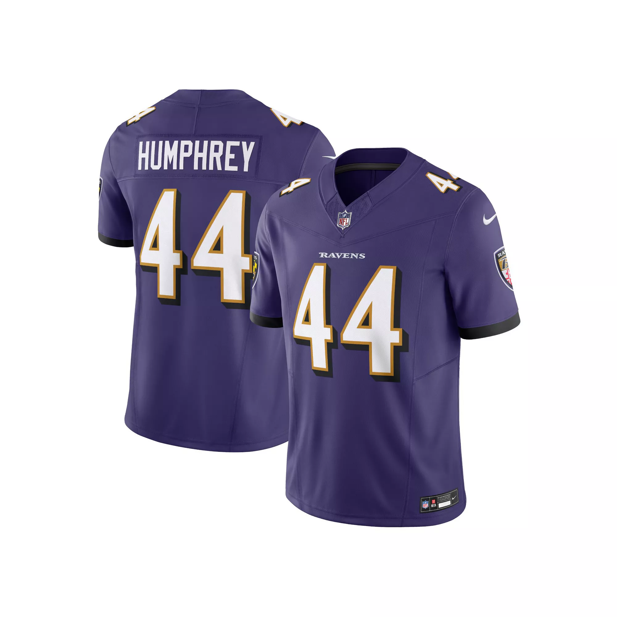 Men's Nike Marlon Humphrey Purple Baltimore Ravens Vapor F.U.S.E. Limited Jersey