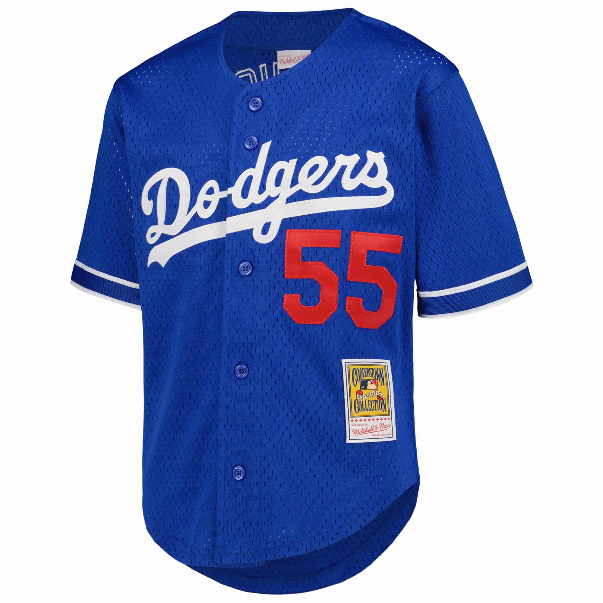 Orel Hershiser Los Angeles Dodgers Mitchell & Ness Youth Cooperstown Collection Mesh Batting Practice Jersey - Royal
