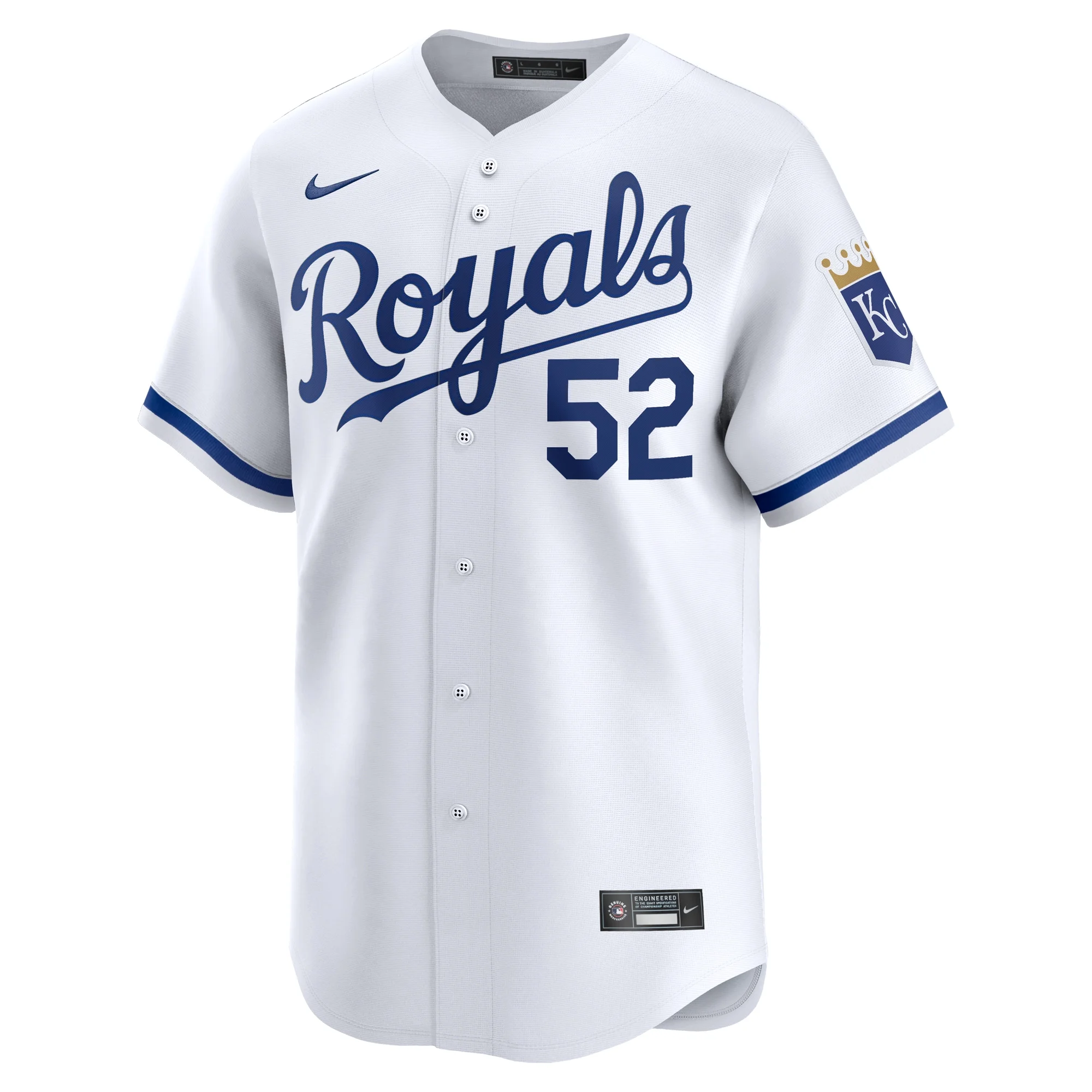 Men's Nike Michael Wacha White Kansas City Royals Home Limited Player Jersey