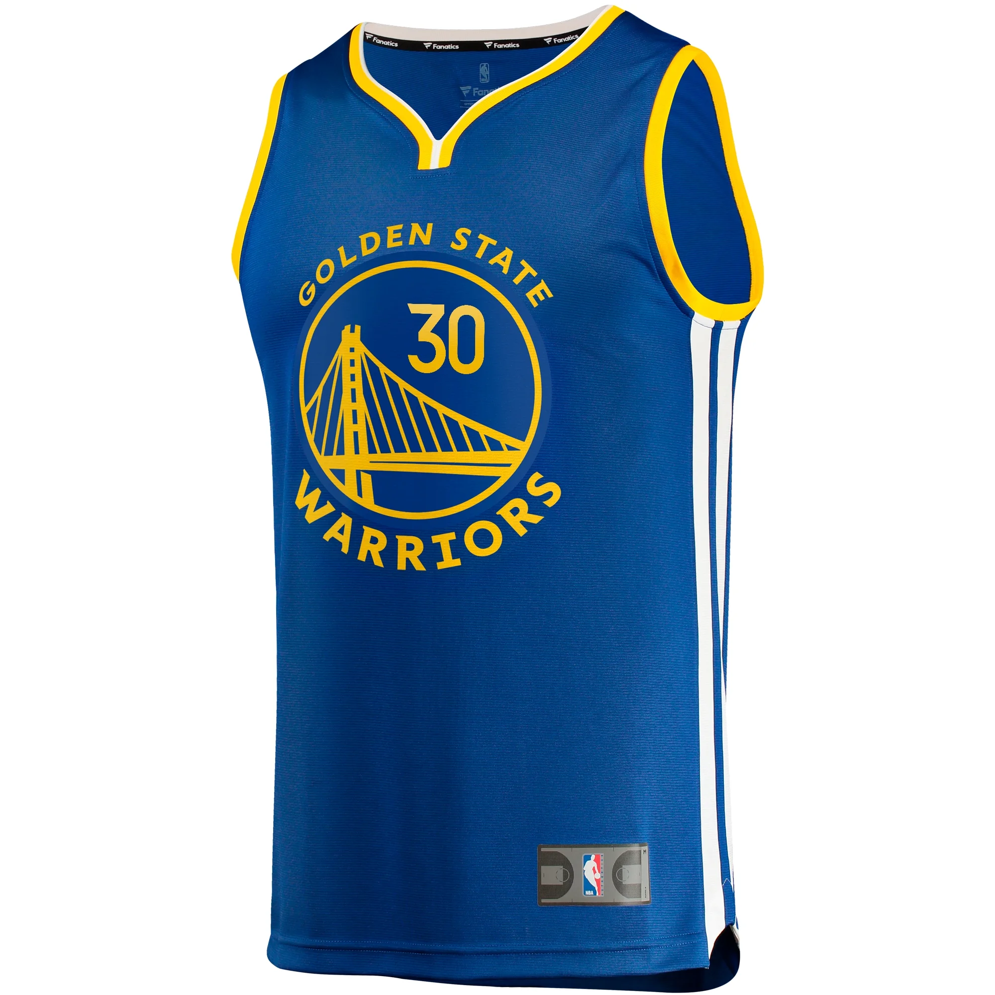 Men's Fanatics Stephen Curry Royal Golden State Warriors Big & Tall Fast Break Player Jersey - Icon Edition