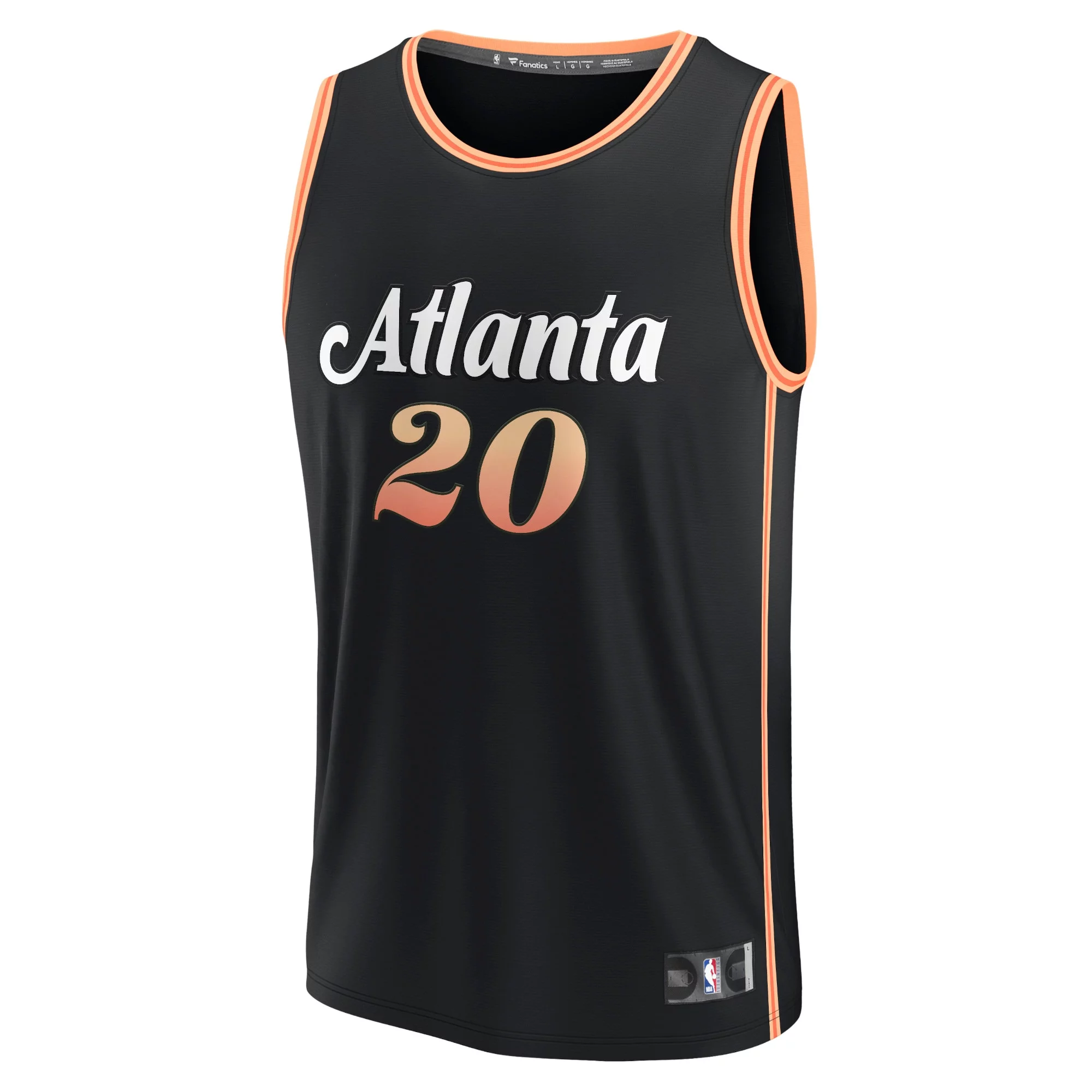 Men's Fanatics Branded John Collins Black Atlanta Hawks Fastbreak Jersey - City Edition