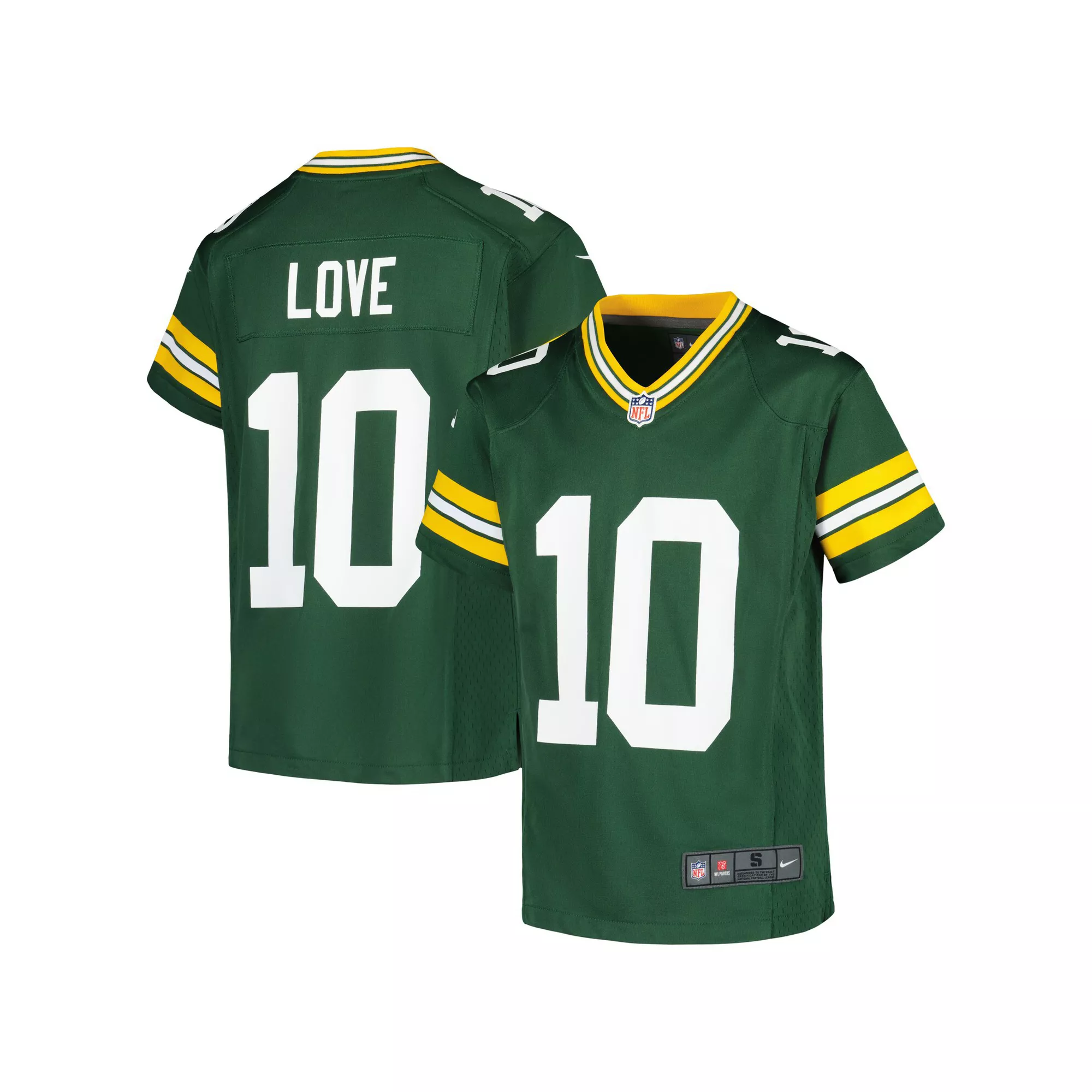Youth Nike Jordan Love Green Green Bay Packers Game Jersey