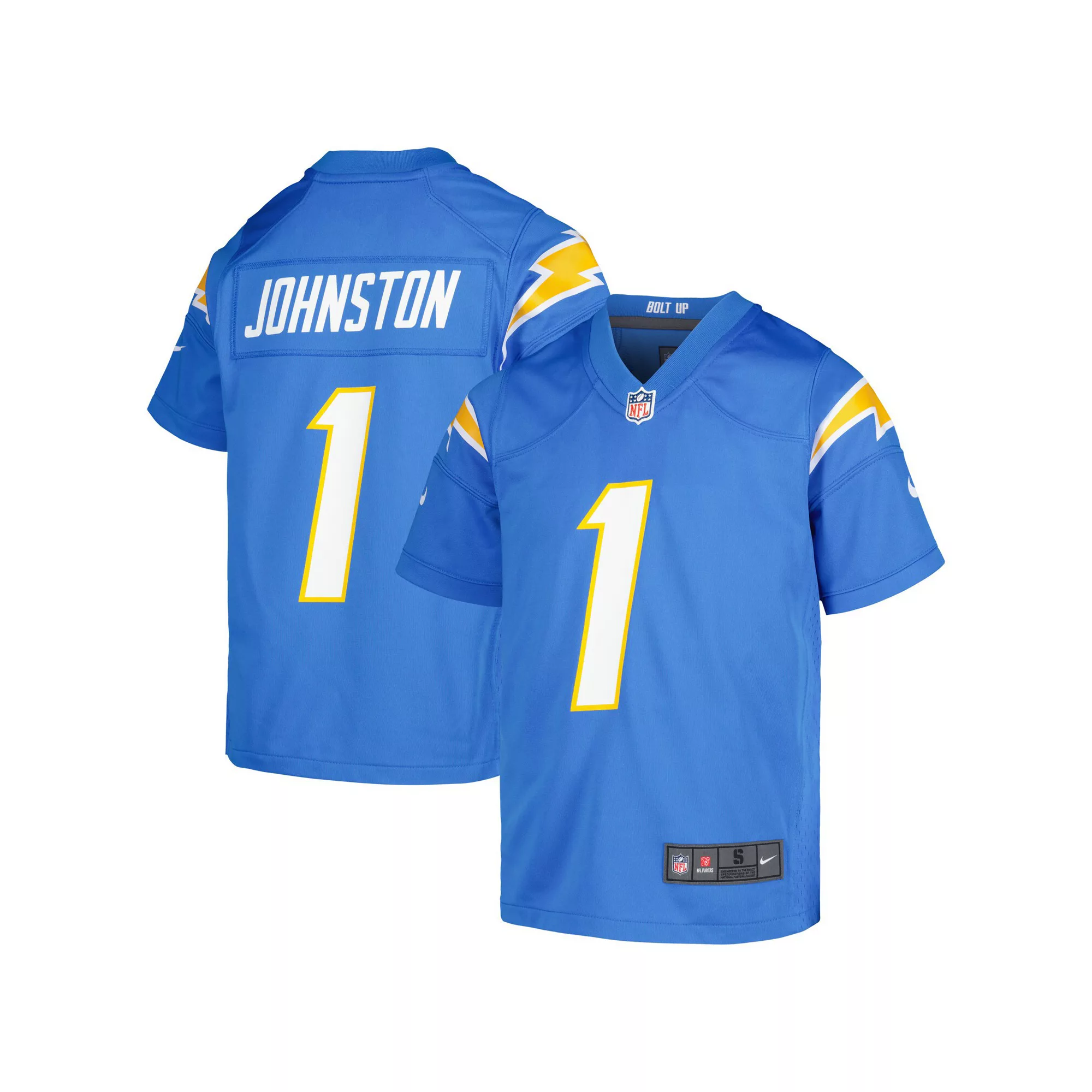 Youth Nike Quentin Johnston Powder Blue Los Angeles Chargers Game Jersey