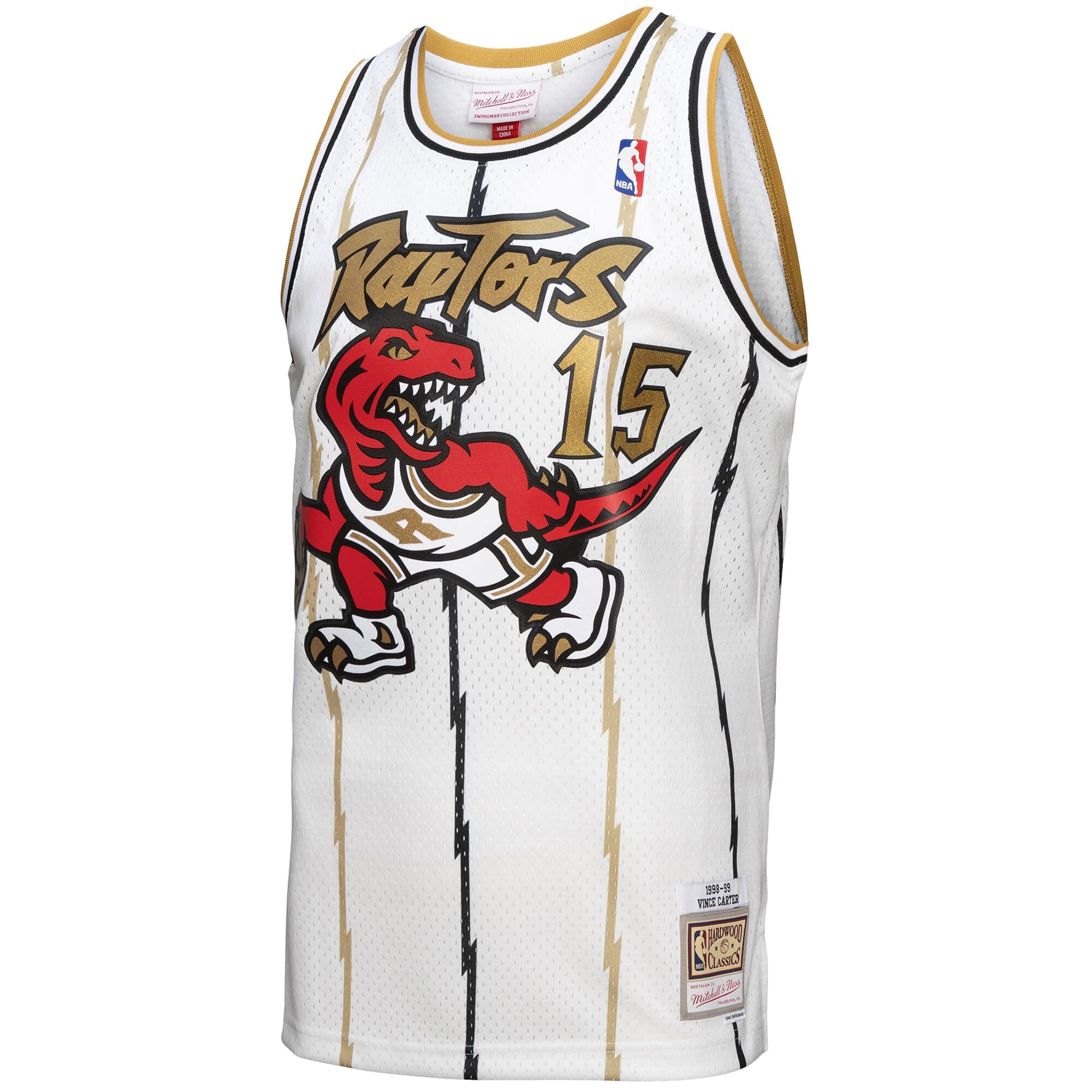 Vince Carter Toronto Raptors Mitchell & Ness 1998-99 Hardwood Classics Reload 3.0 Swingman Jersey - White