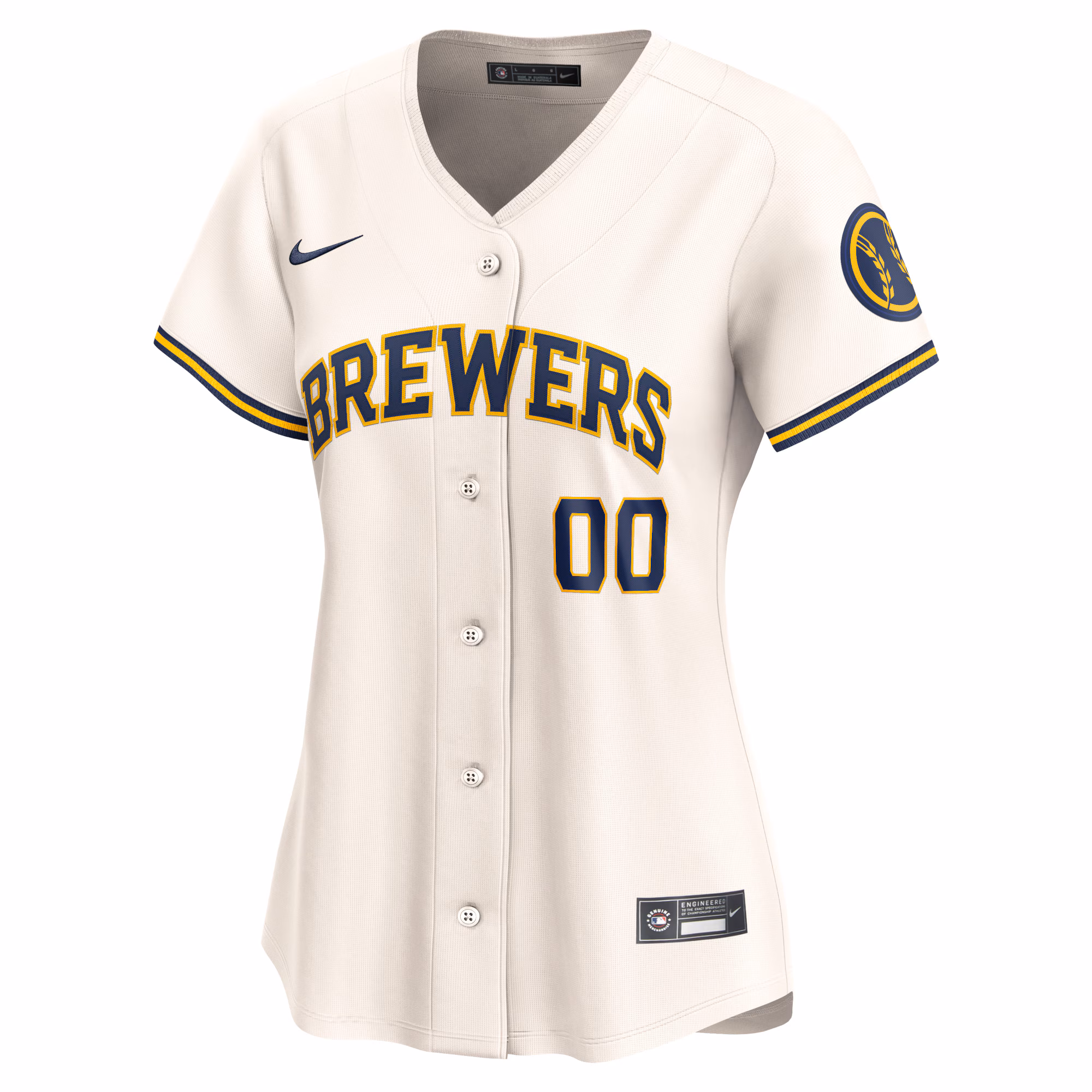 Milwaukee Brewers Nike Women's Home Limited Custom Jersey - Cream