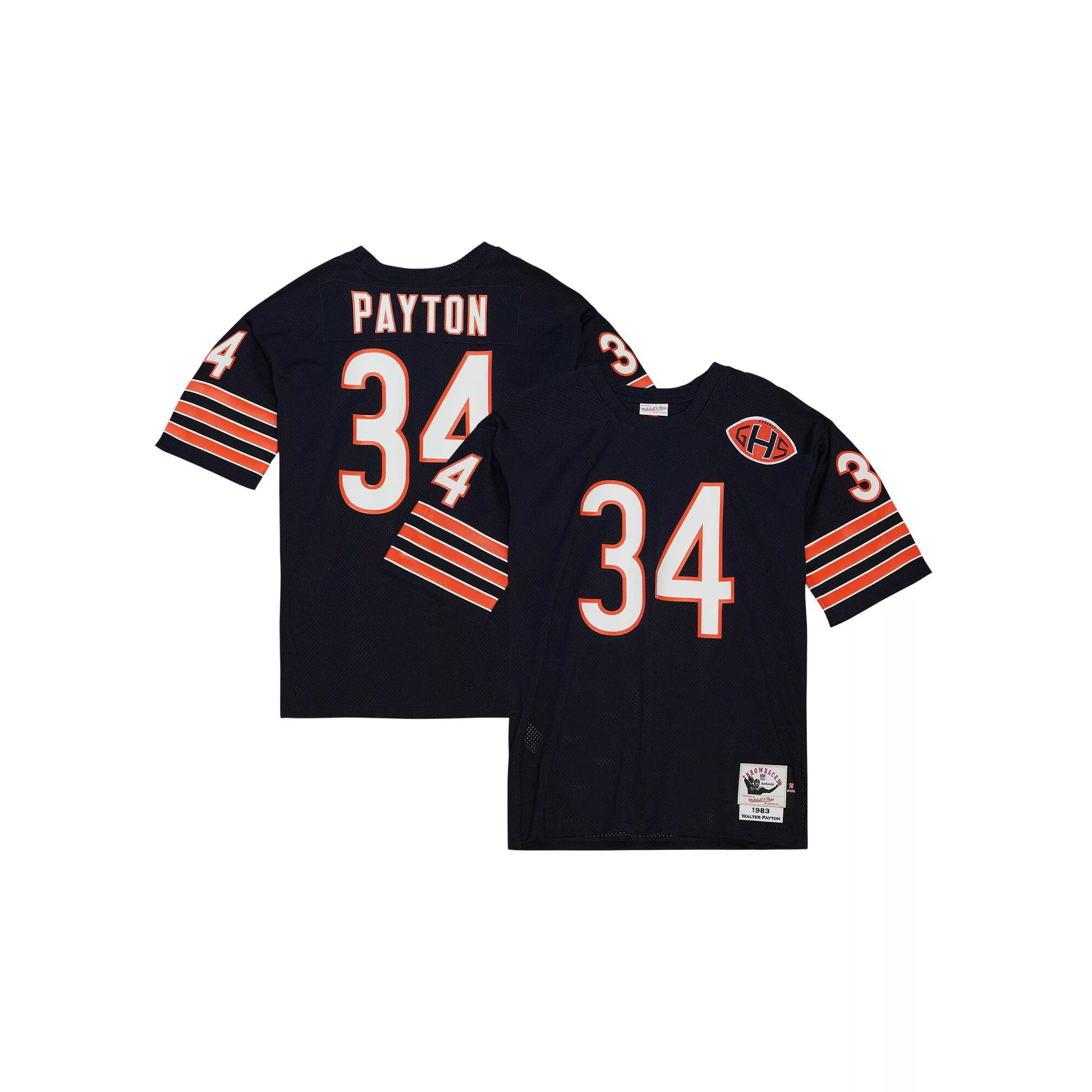 Men's Mitchell & Ness Walter Payton Navy Chicago Bears 1983 Authentic Jersey
