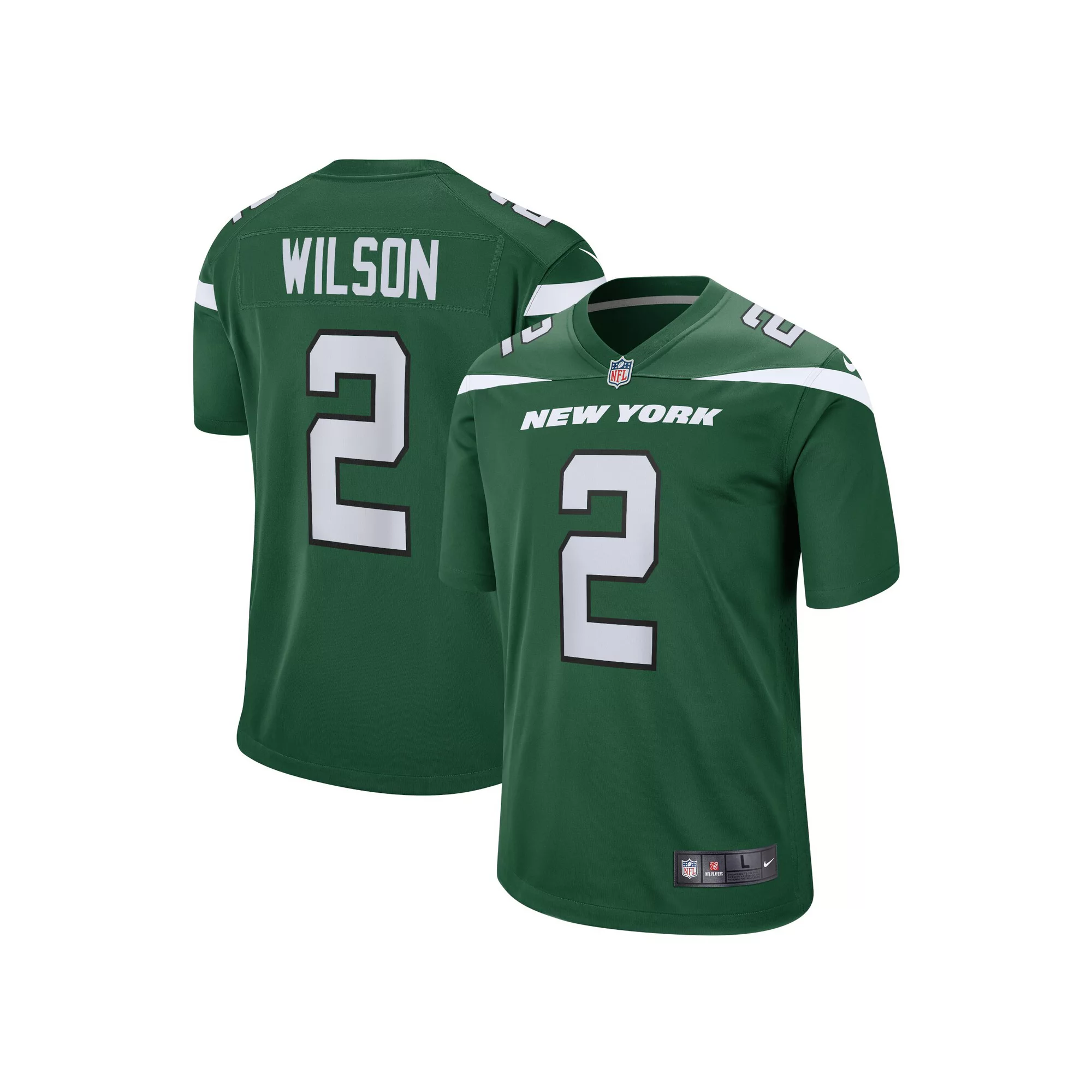 Youth Nike Zach Wilson Green New York Jets Game Jersey