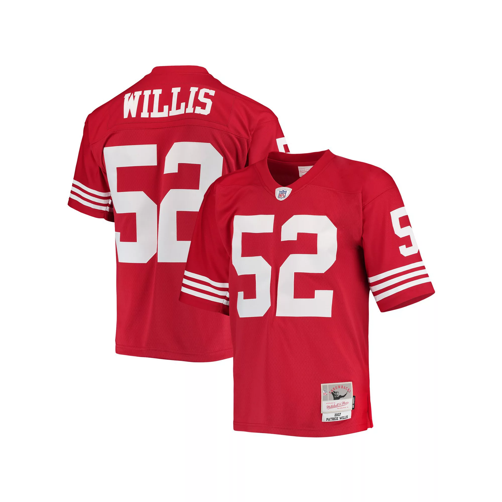 Men's Mitchell & Ness Patrick Willis Scarlet San Francisco 49ers Legacy Replica Jersey