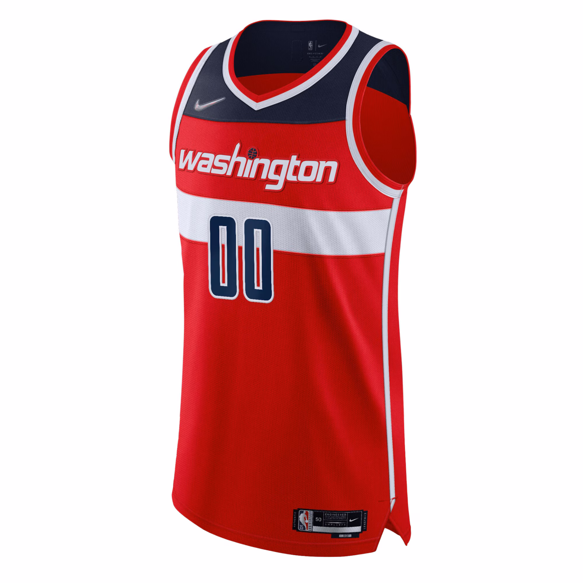Washington Wizards Nike 2021/22 Diamond Authentic Custom Jersey - Icon Edition - Red
