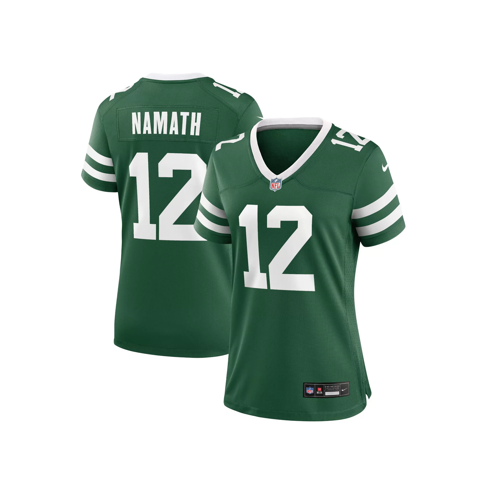 Women's Nike Joe Namath Legacy Green New York Jets Retired Player Game Jersey