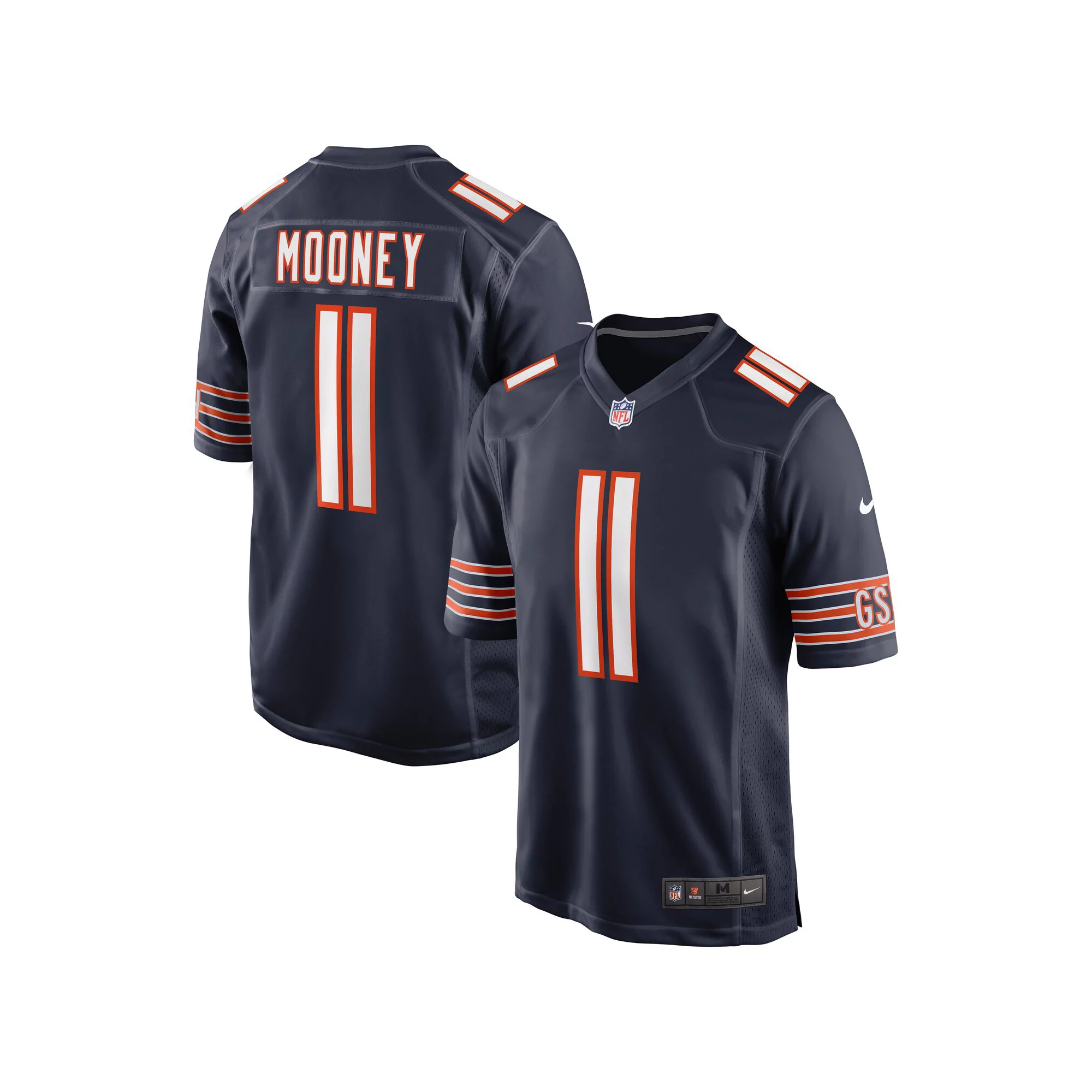 Men's Nike Darnell Mooney Navy Chicago Bears Game Jersey