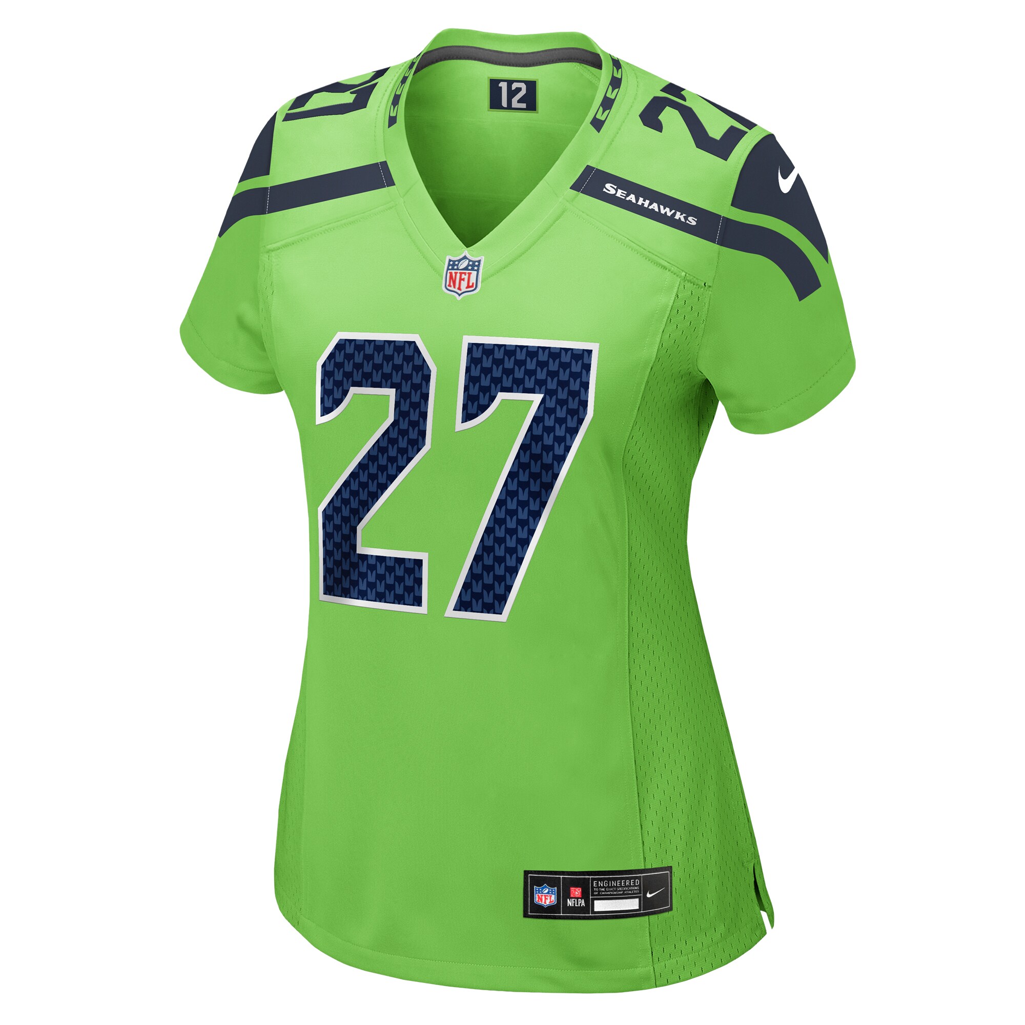Tariq Woolen Seattle Seahawks Nike Women's  Game Jersey - Neon Green
