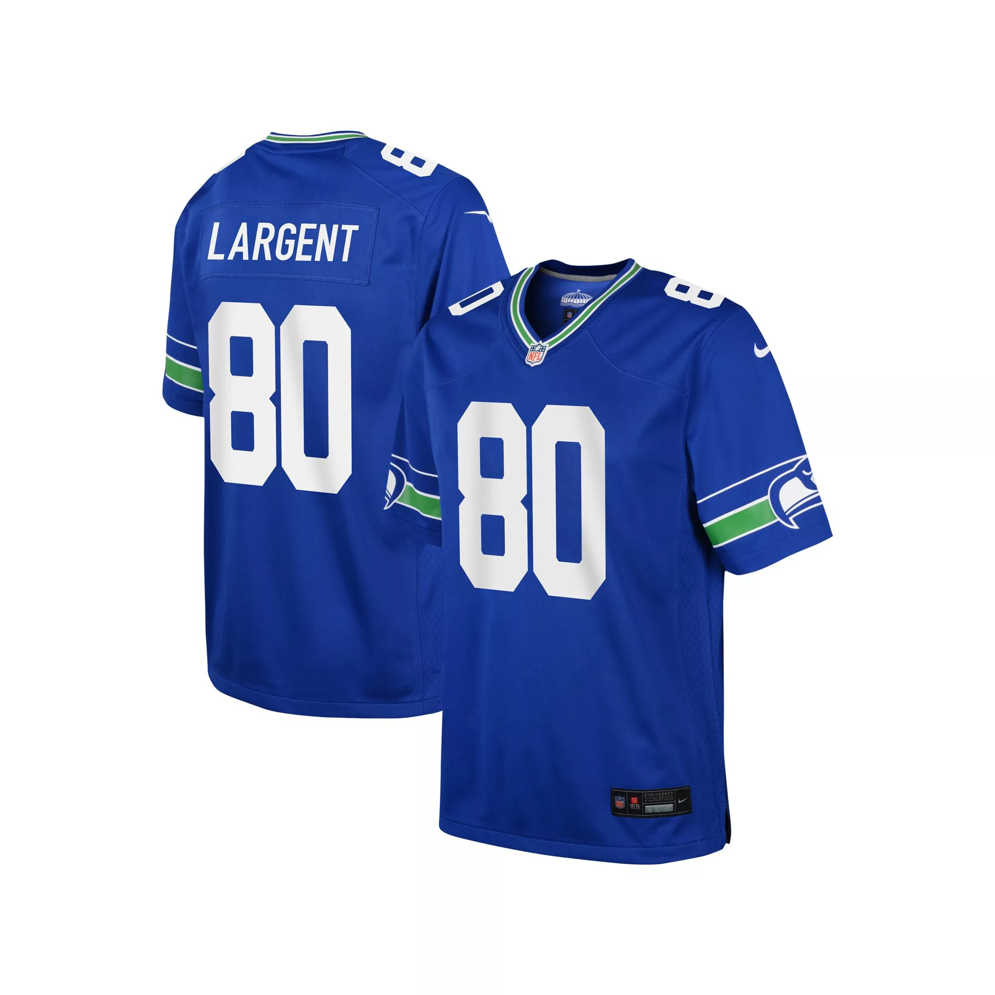 Youth Nike Steve Largent Royal Seattle Seahawks Alternate Retired Player Game Jersey