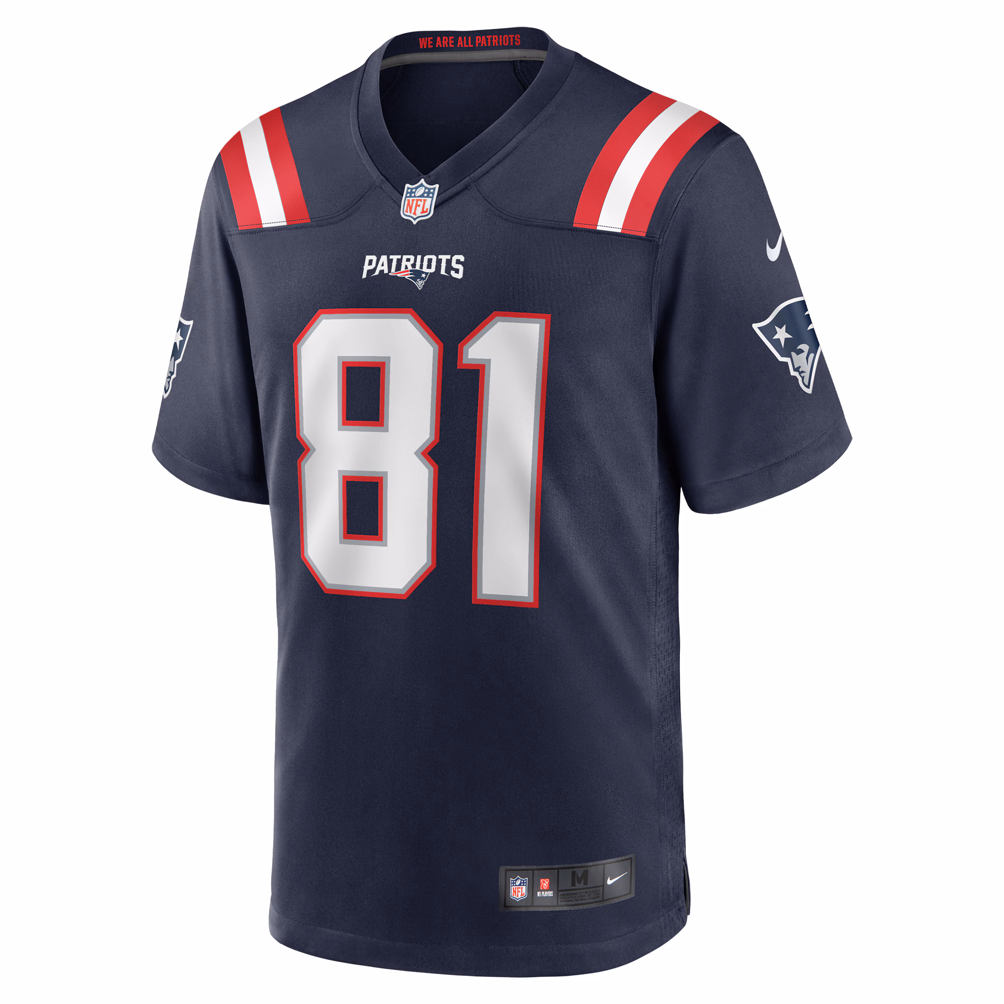 Demario Douglas New England Patriots Nike  Game Jersey -  Navy
