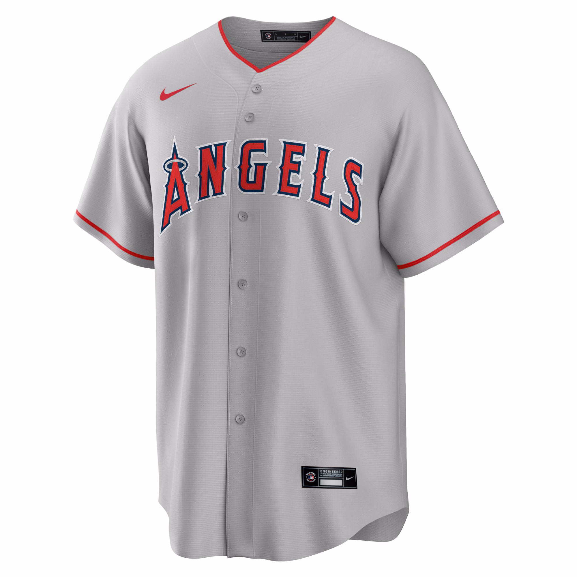 Mike Trout Los Angeles Angels Nike Road Replica Player Name Jersey - Silver