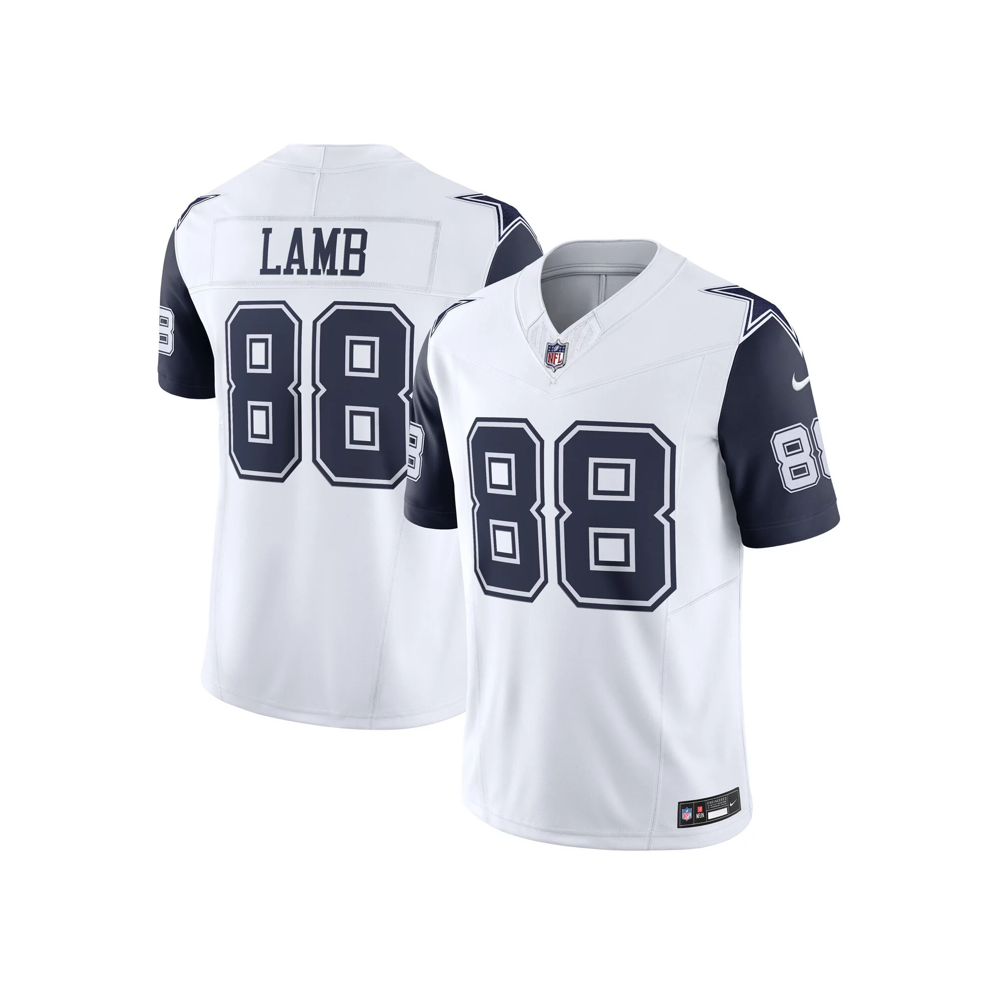 Men's Nike CeeDee Lamb White Dallas Cowboys Alternate Vapor F.U.S.E. Limited Jersey