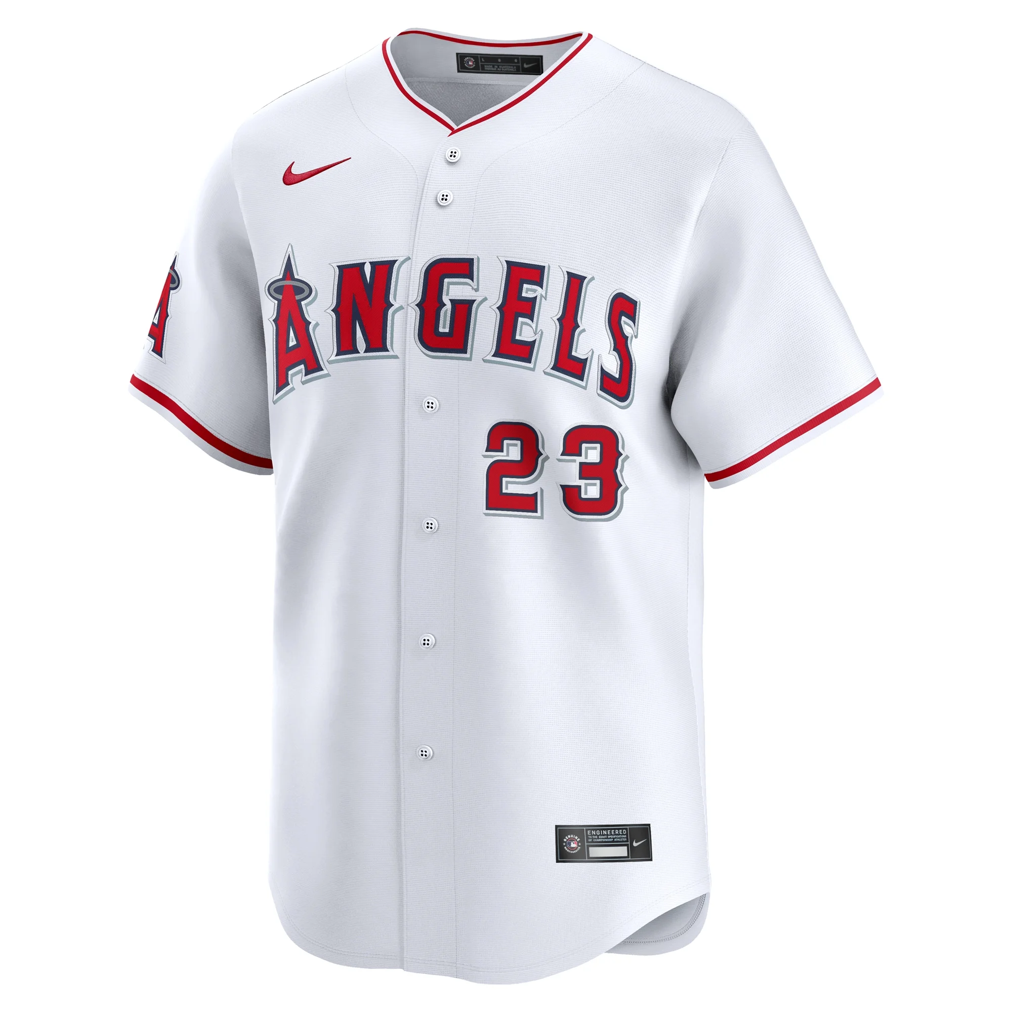 Men's Nike Brandon Drury White Los Angeles Angels Home Limited Player Jersey