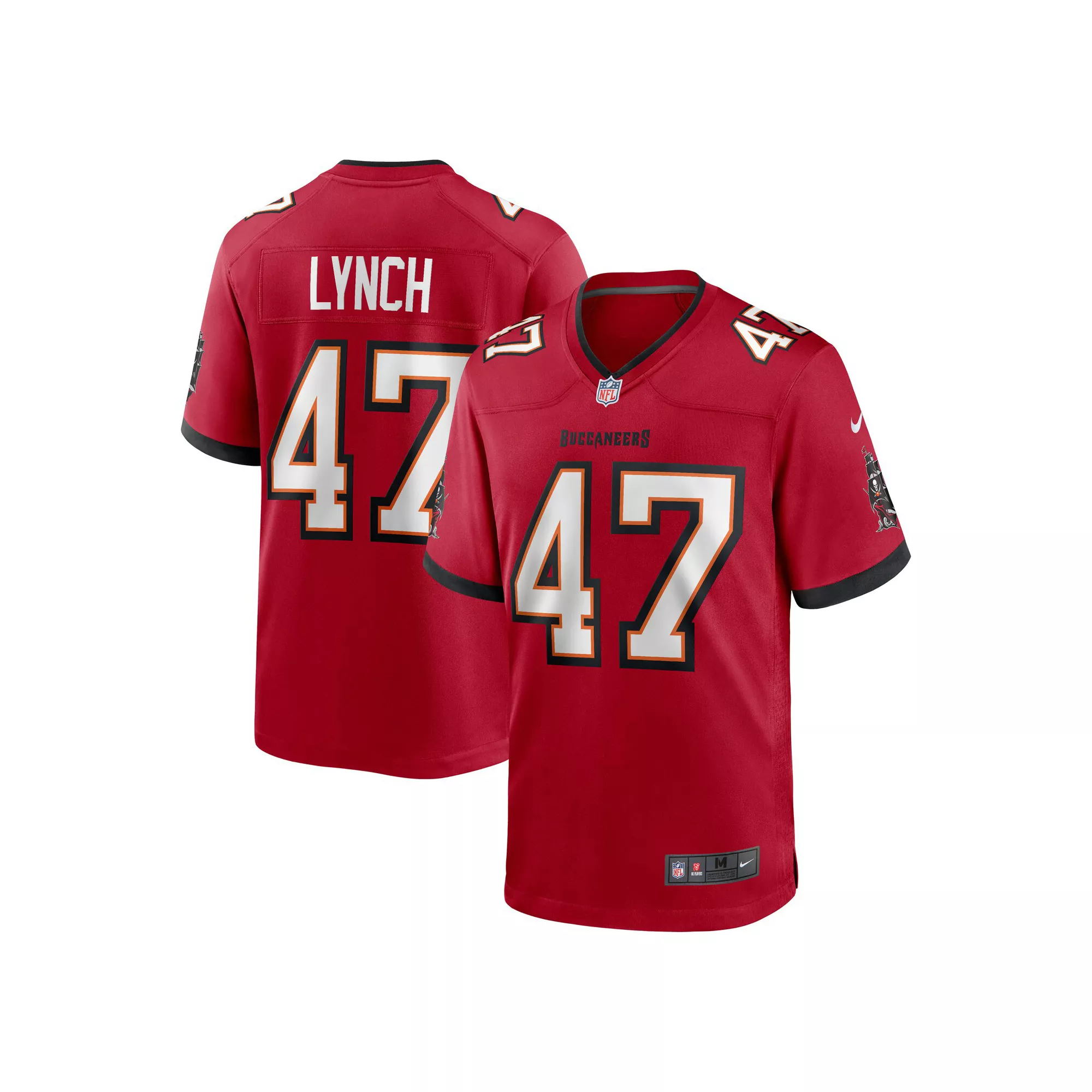 Men's Nike John Lynch Red Tampa Bay Buccaneers Retired Player Game Jersey