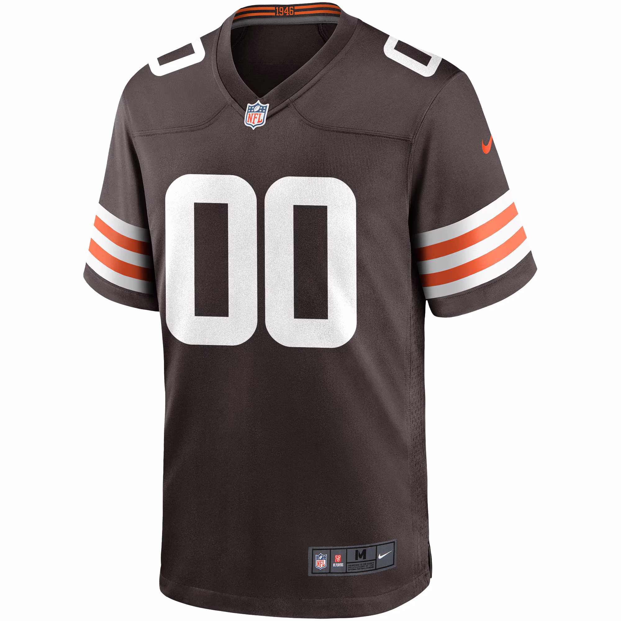 Nike Cleveland Browns Custom Game Jersey - Brown