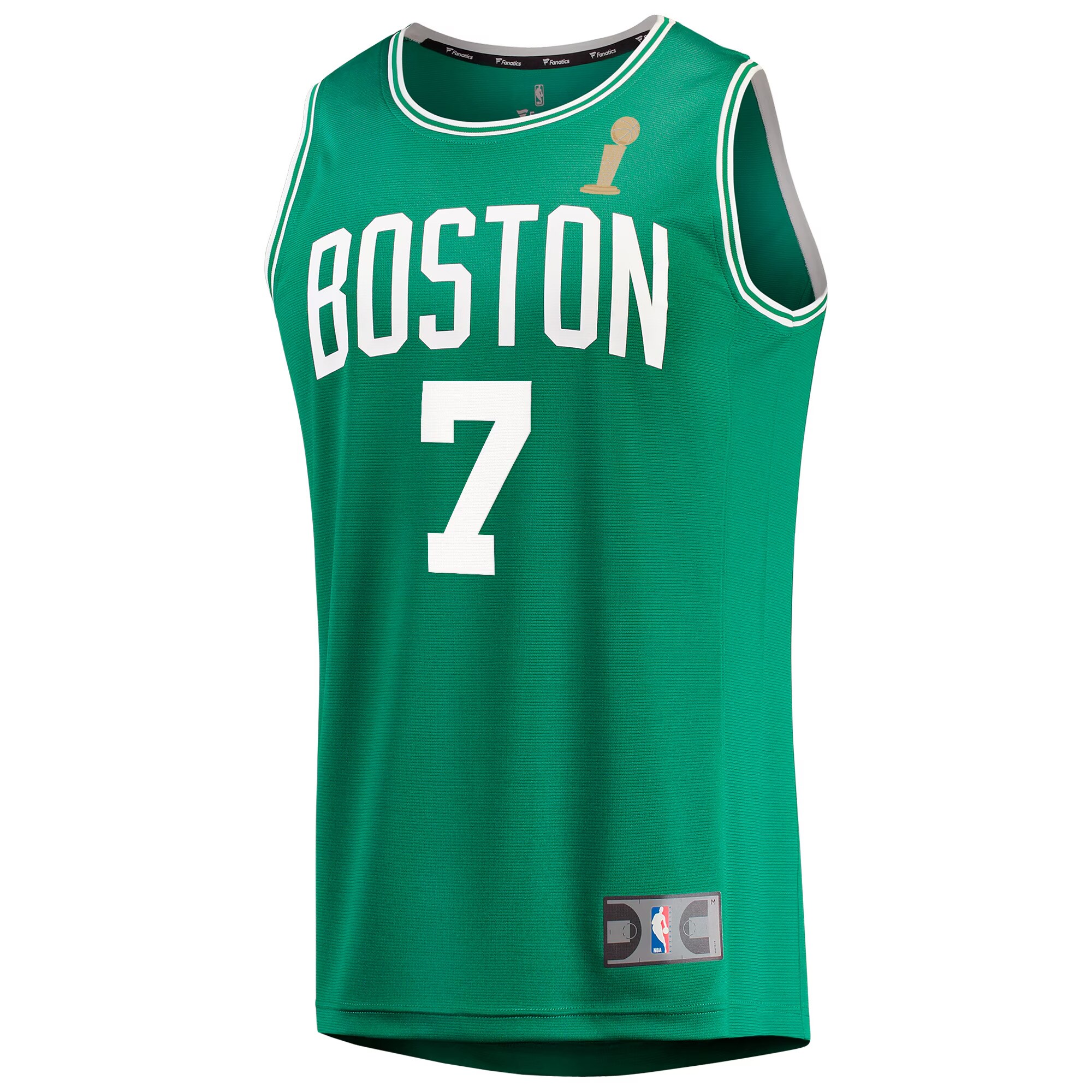 Jaylen Brown Boston Celtics Fanatics 2024 NBA Finals Champions Fast Break Replica Player Jersey - Kelly Green - Icon Edition