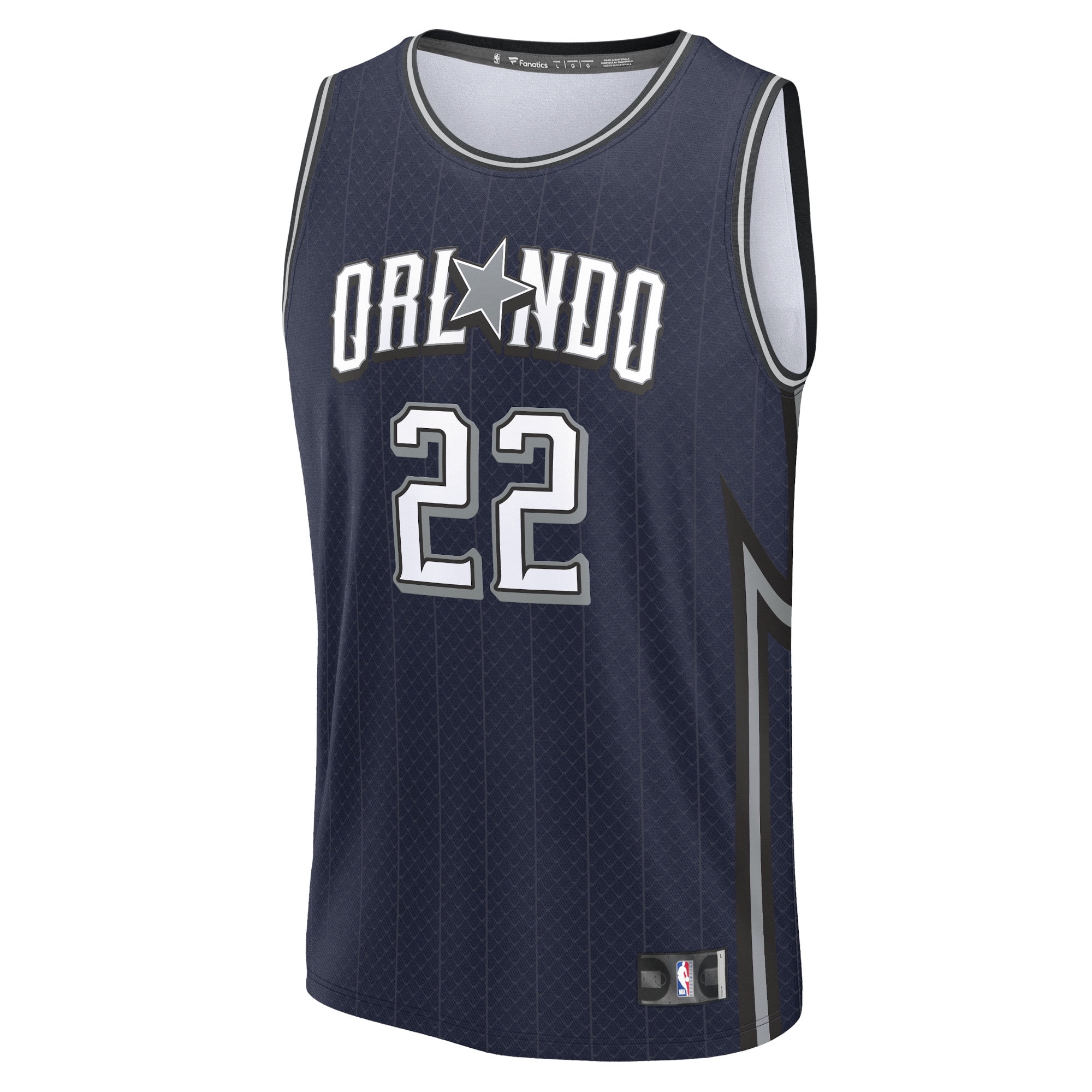 Youth Fanatics Franz Wagner Navy Orlando Magic Fast Break Jersey - City Edition