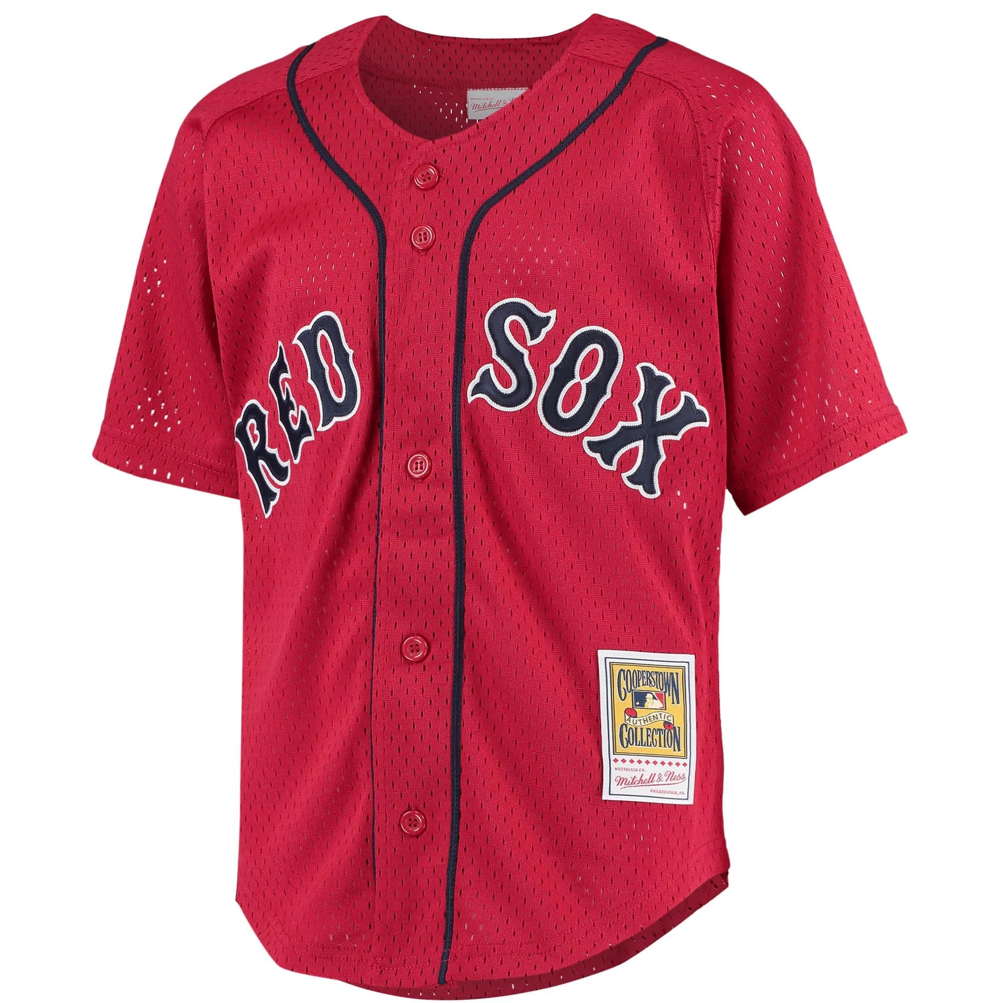 Youth Mitchell & Ness David Ortiz Red Boston Red Sox Cooperstown Collection Batting Practice Jersey